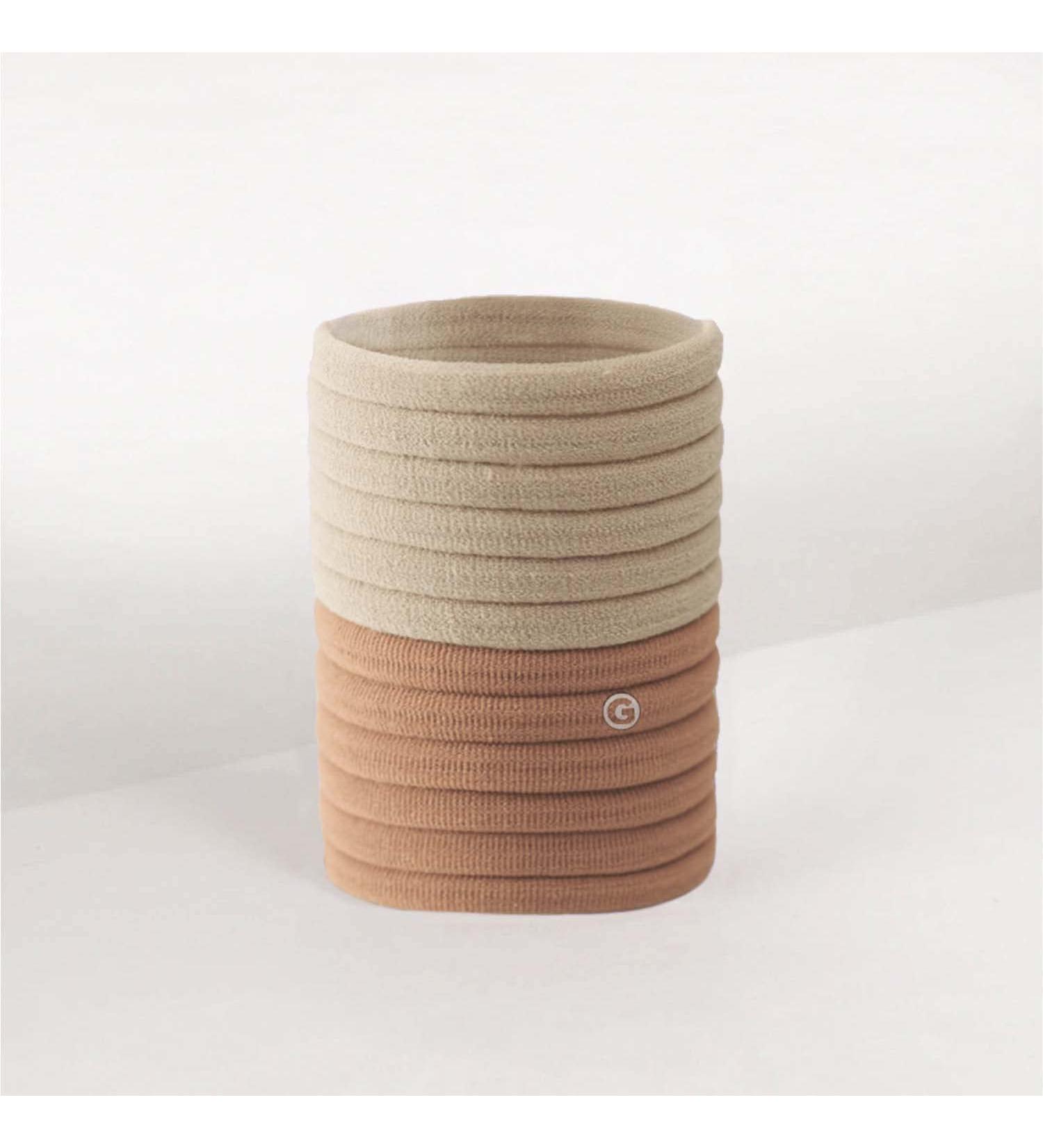Gimme Beauty Extra Fine Hair Ties Blondie - Seamless Microfiber Elastics (12 Count) - Gentle All Day Hold for Women & Men - Buy Online on GoSupps.com
