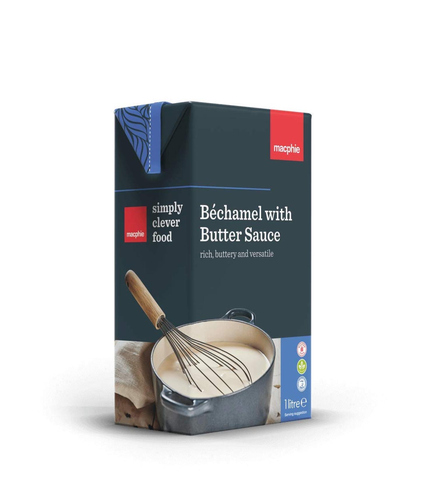Macphie Bechamel with Butter 1 Litre (Set of 12) Bechamel Sauce w/ Butter