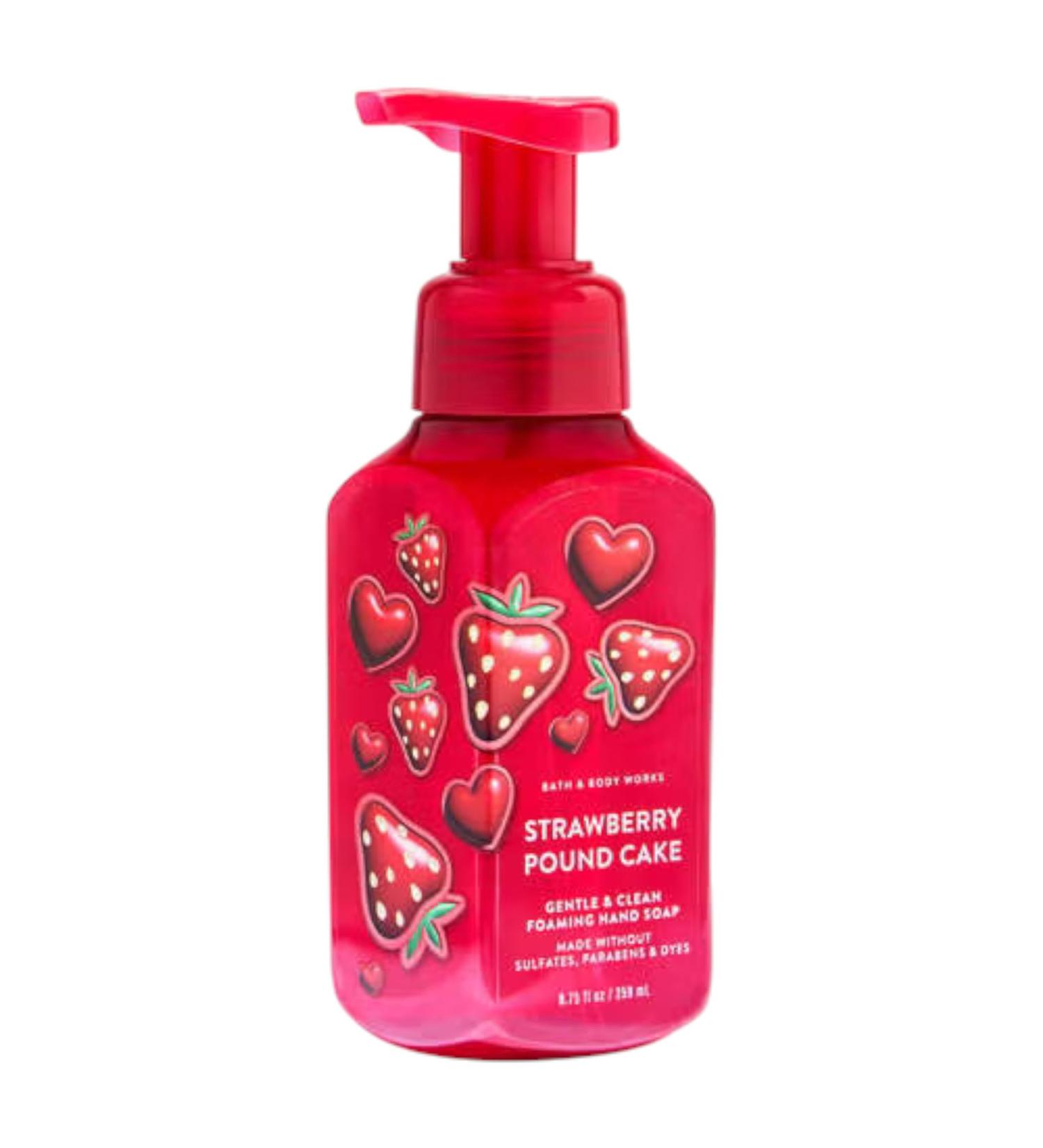 Bath & Body Works Strawberry Pound Cake Gentle Foaming Hand Soap 8.75 oz (Strawberry Pound Cake)