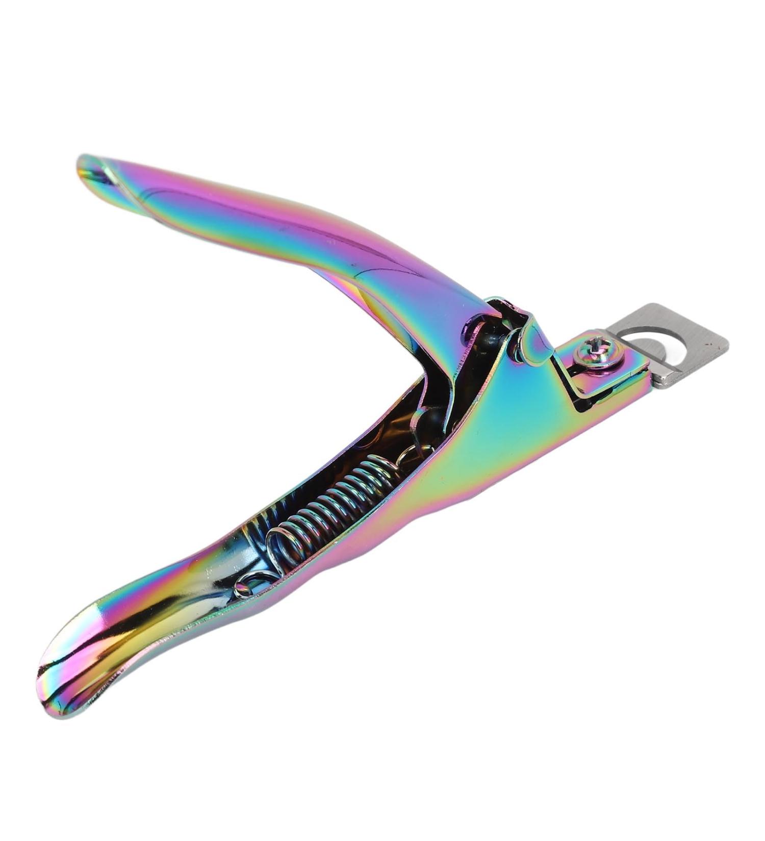 Nail Tip Clipper Portable Nail Tip Cutter U Shape Wide Application for Salon (Blue) - Buy Online on GoSupps.com