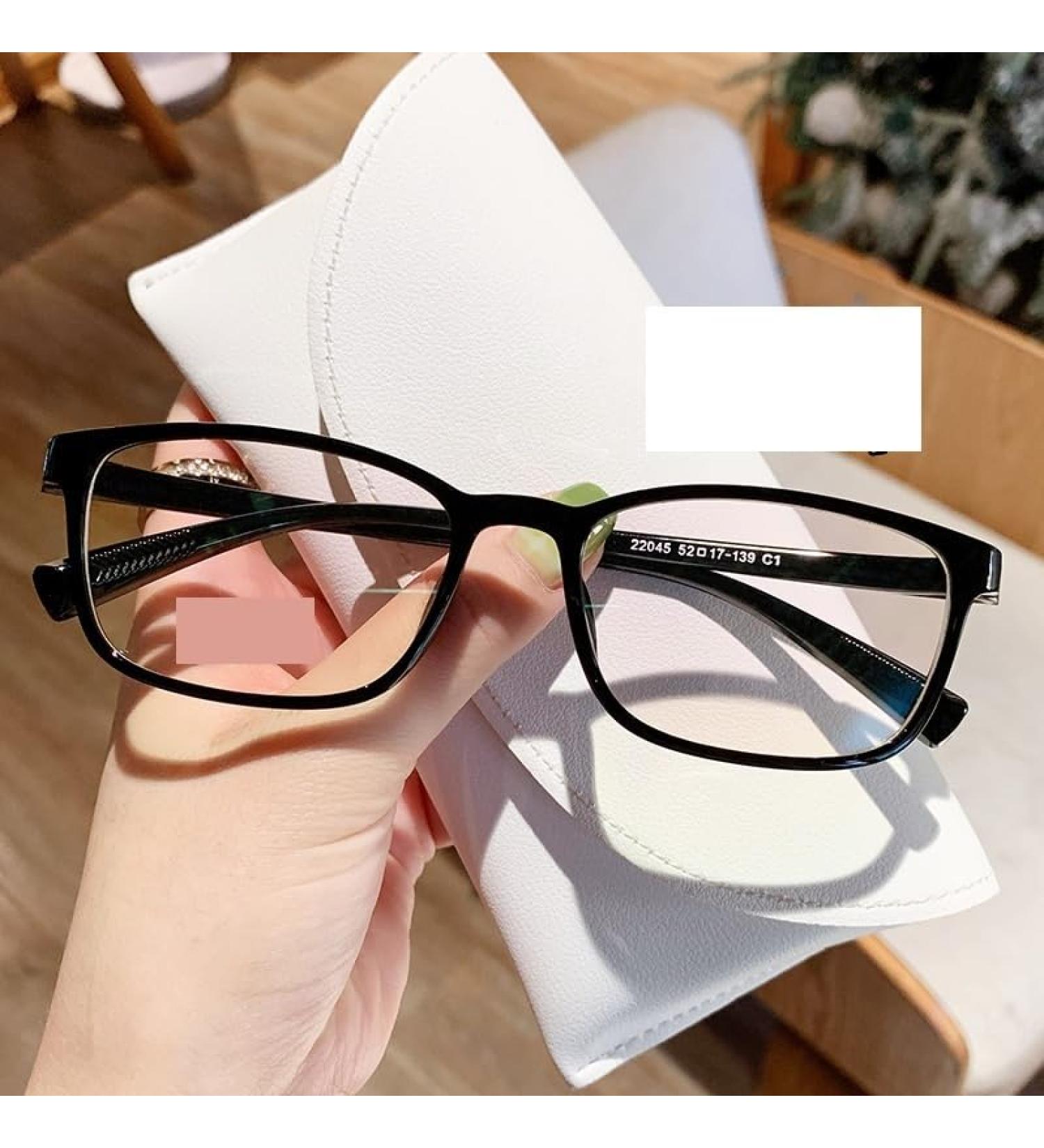 Qinzhenz Classic Rectangular Reading Glasses +100 C1 | Anti-Blue Light Unbreakable Computer Readers - Buy Online on GoSupps.com