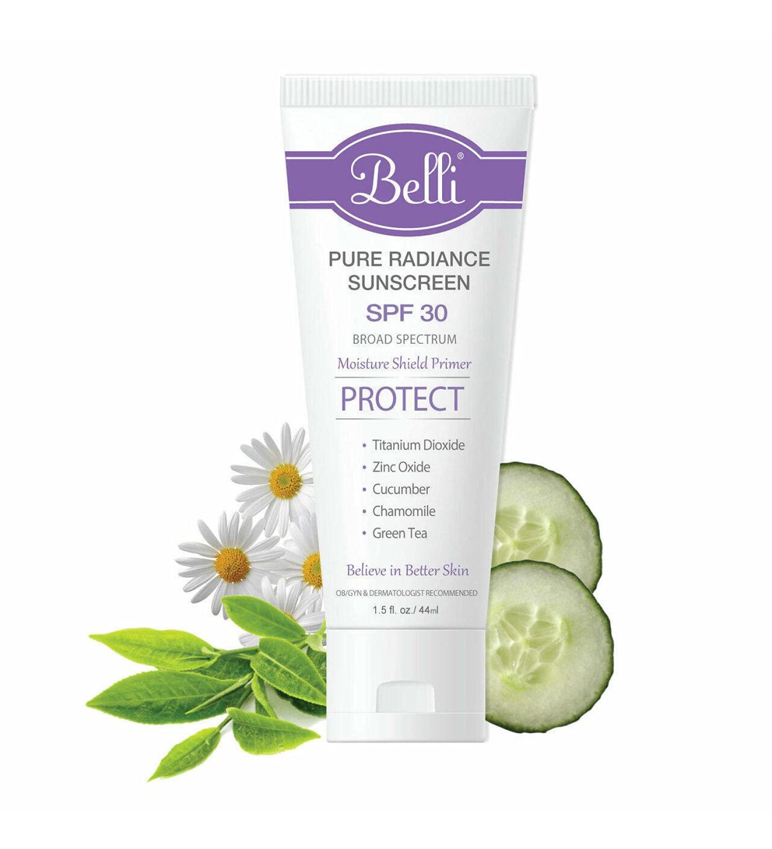 Belli Skincare Pure Radiance Sunscreen SPF 30 | 1.5 fl oz - Safe & Effective UV Protection - Buy Online on GoSupps.com