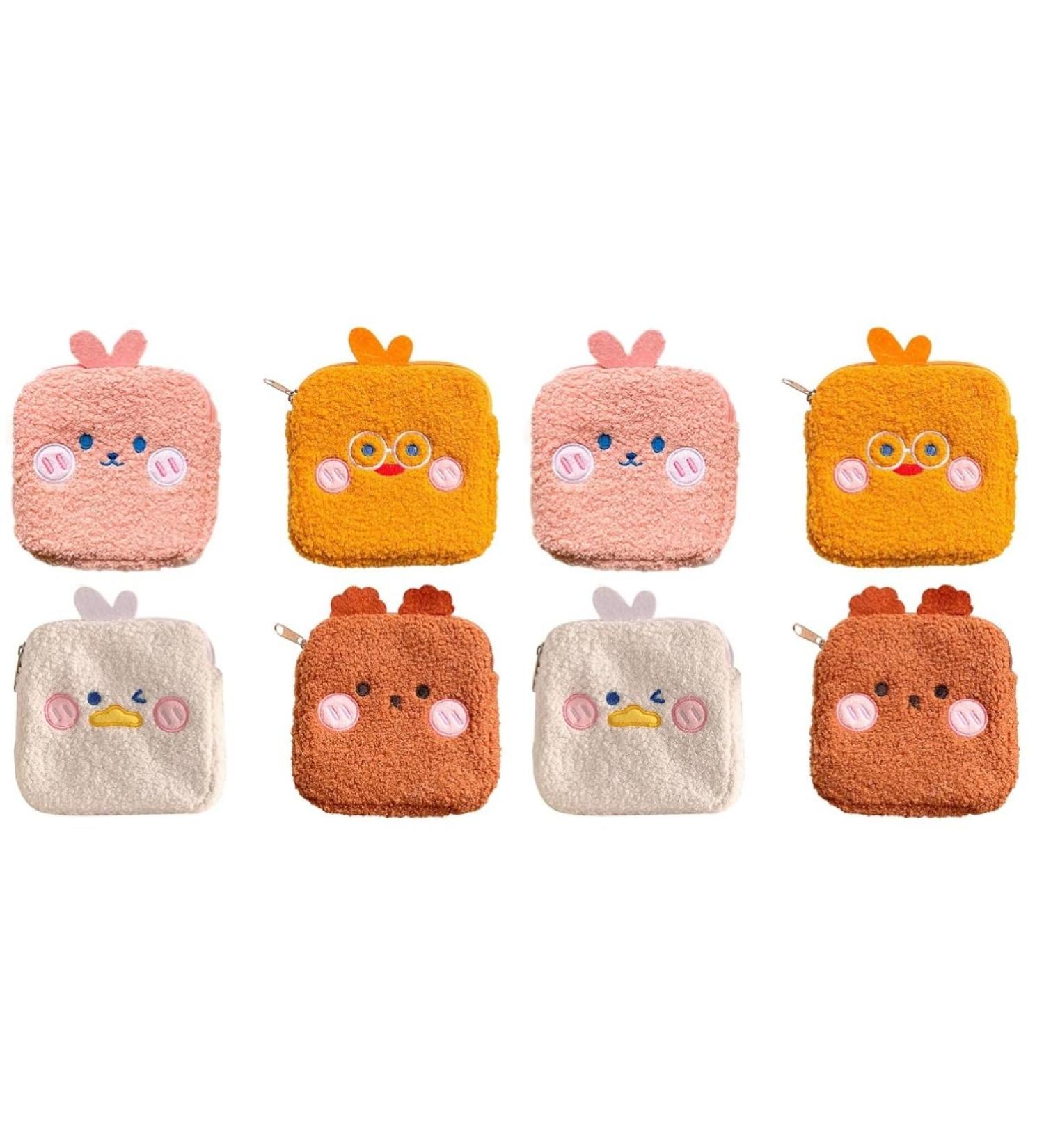 LALAFINA 8 Pcs Sanitary Napkin Storage Bags - Multi-Function Diaper & Pad Holder - Organic Cotton for Women - Assorted Colors - Buy Now - Buy Online on GoSupps.com