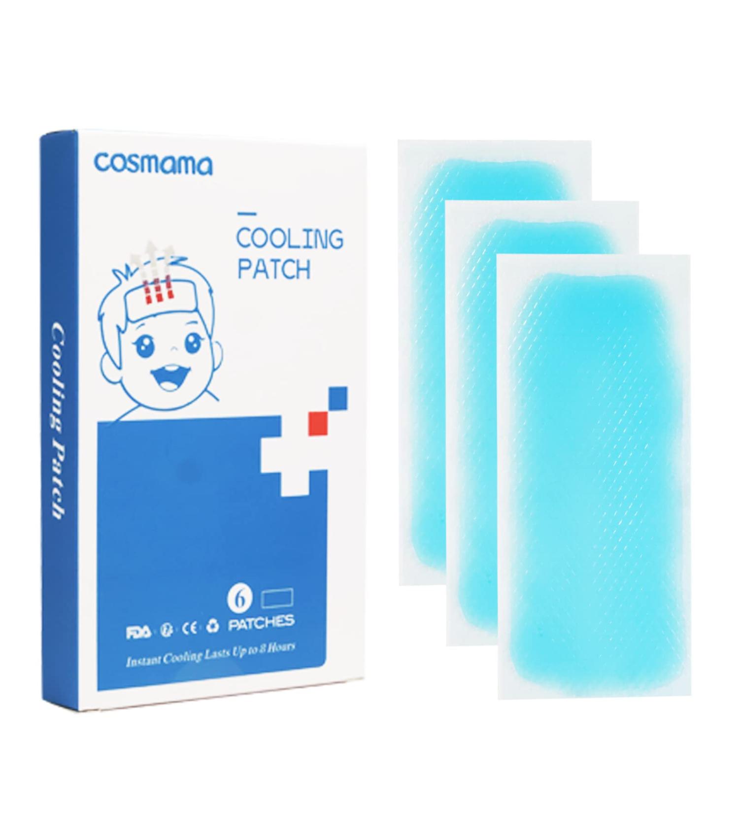 COSMAMA Cooling Patch 6 Packs for Fever, Migraine & Headache Relief - Skin-Friendly Cooling Patches to Soothe and Reduce Fever in Adults and Babies - Buy Online on GoSupps.com