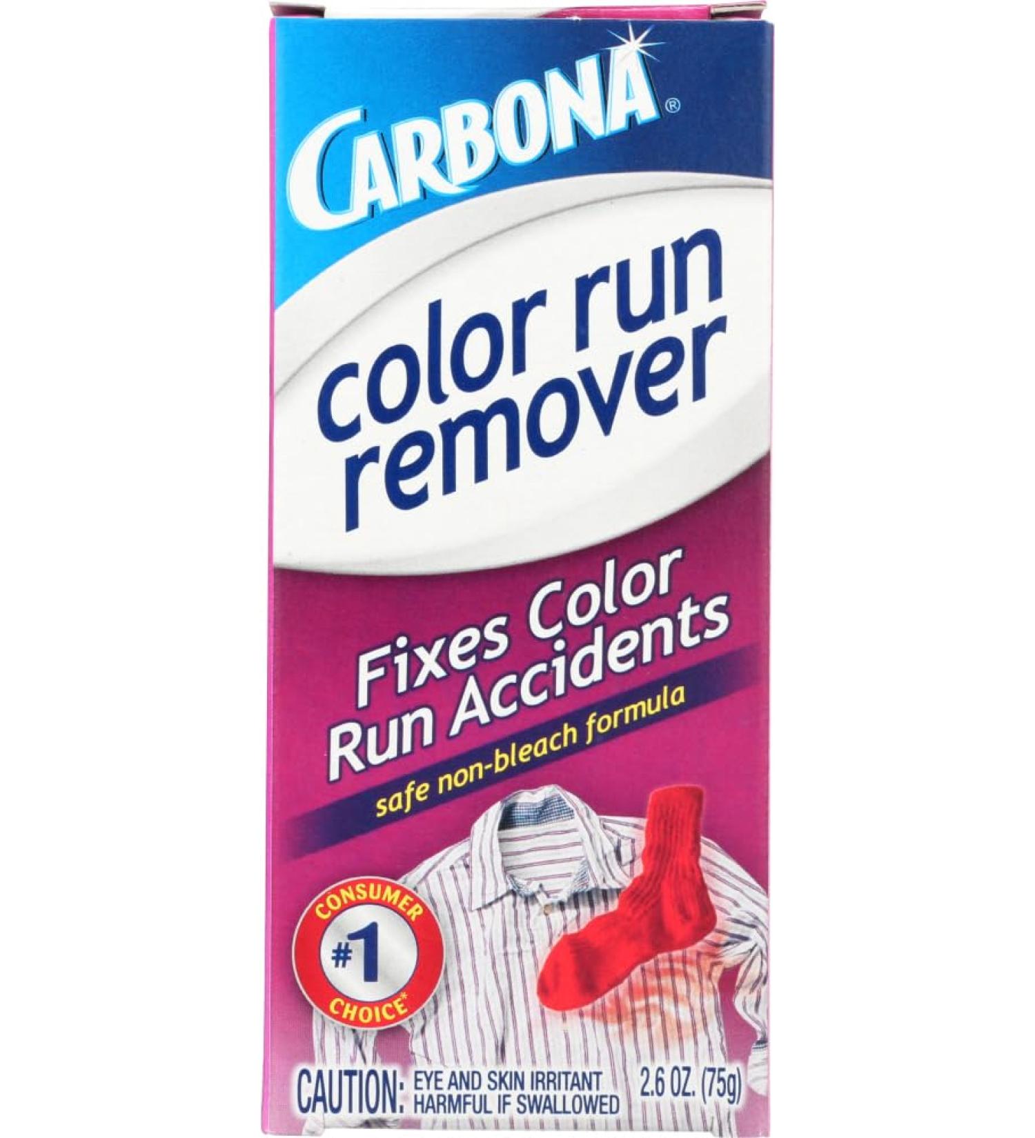 Carbona Color Run Remover - 2.6 oz Single Garment (Pack of 6) | Effective Stain Removal for Clothing - International Shipping Available - Buy Online on GoSupps.com