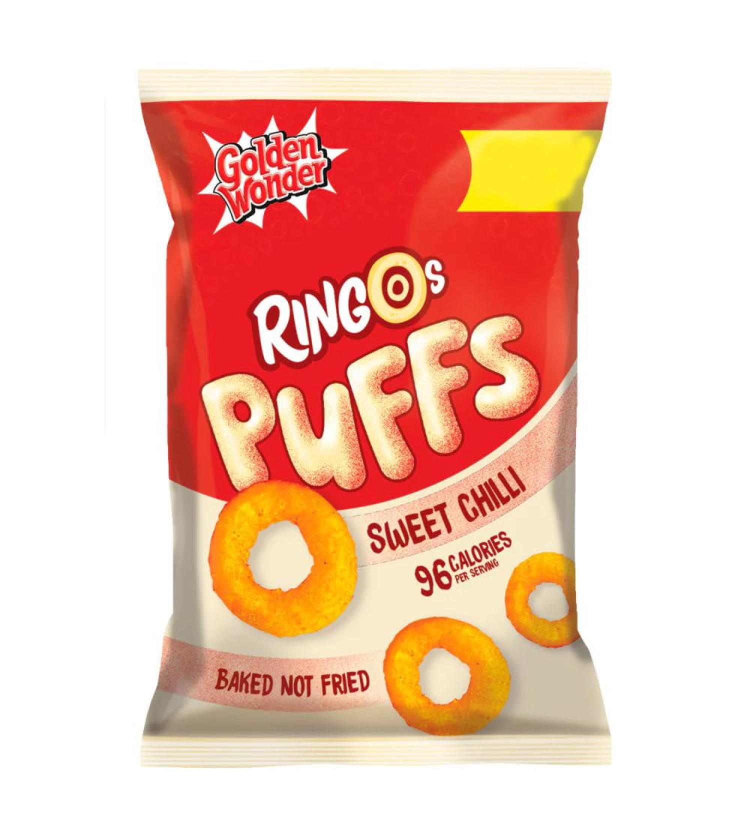 Golden Wonder Ringos Puffs Sweet Chilli 60g-Food