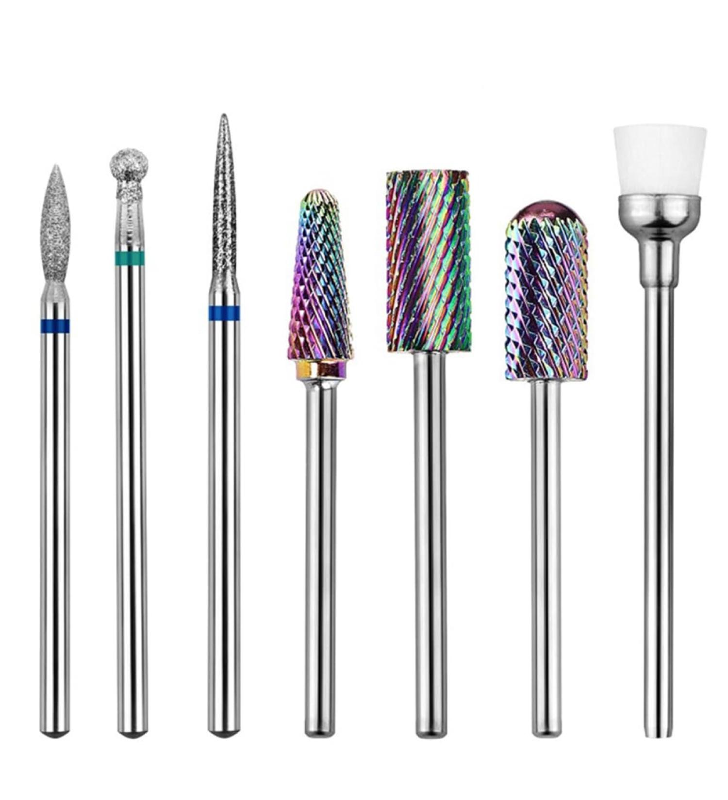 POPETPOP 1 Nail Drill Set Nail Polisher Bit Cuticle Drill Bit Nail Art Supplies Nail Grinding Tools Electric Nail File Nail File Electric Acrylic Nail Bit Tungsten Steel Hard Polishing File 5.1x0.7cm As Shown - Buy Online on GoSupps.com