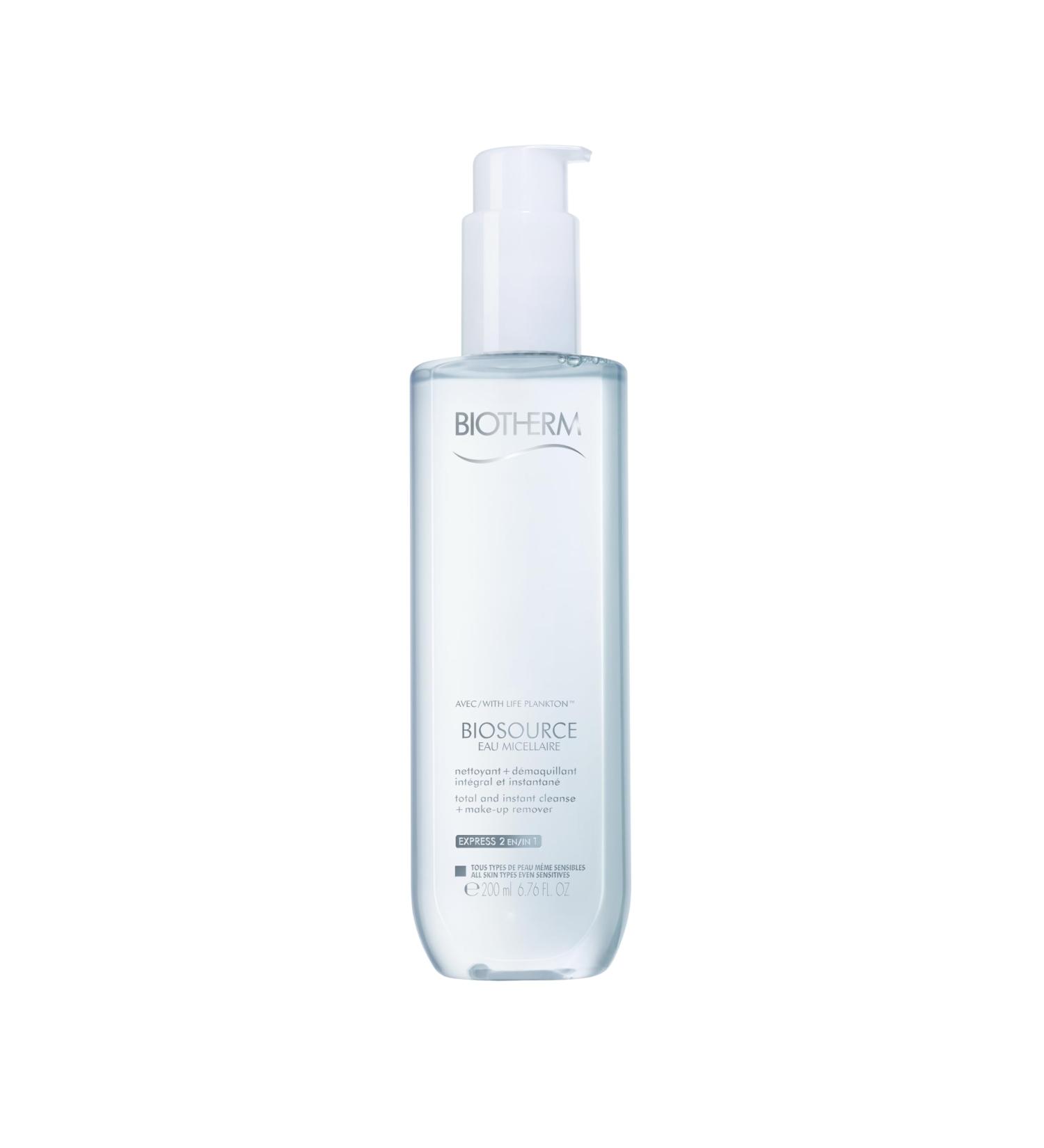 Biotherm Biosource Eaumicellair Micelle Water with Life Plankton - Gentle Makeup Remover & Deep Cleanser for All Skin Types - 200 ml - Buy Online on GoSupps.com