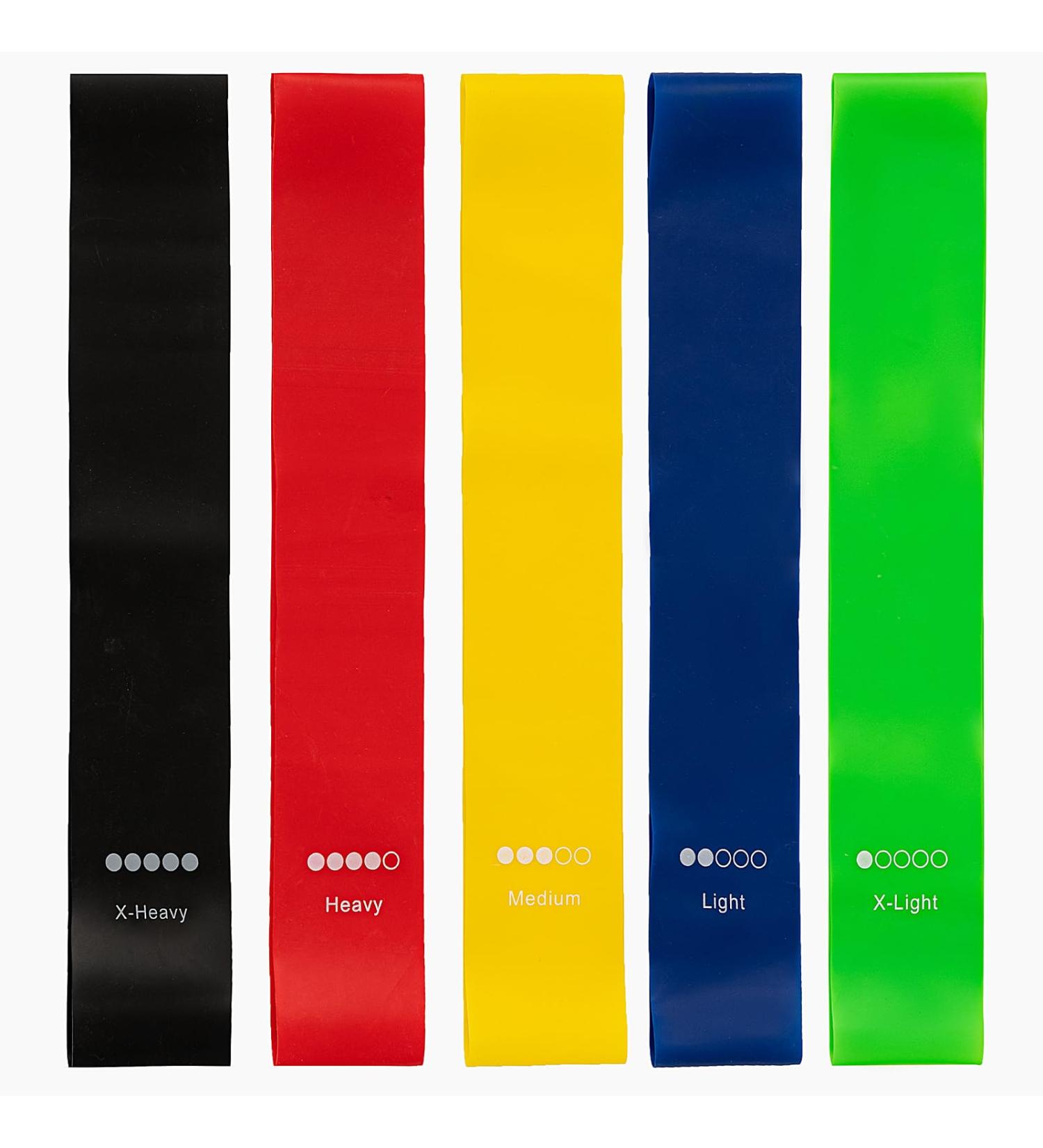 Good Nite Fitness Straps | 5-Pack Resistance Bands for Yoga Pilates & Strength Training | Versatile Tapes with Carry Bag for Men & Women - Buy Online on GoSupps.com