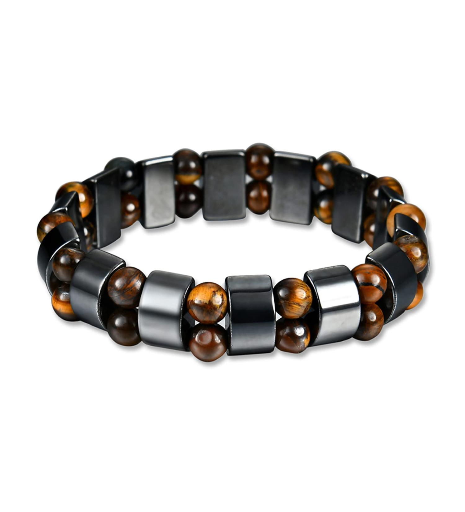 Magnetic Healing Bracelet for Weight Loss - Energy Therapy Hematite Bangle for Men & Women - Buy Online on GoSupps.com