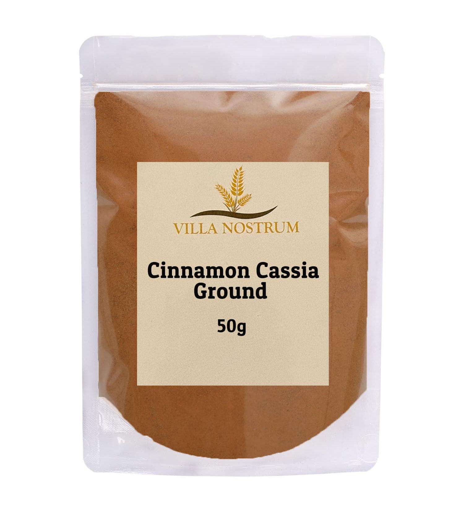 Cinnamon Powder (Cassia) 50g by Villa Nostrum Ground Non GMO Non Irradiated Keto Friendly