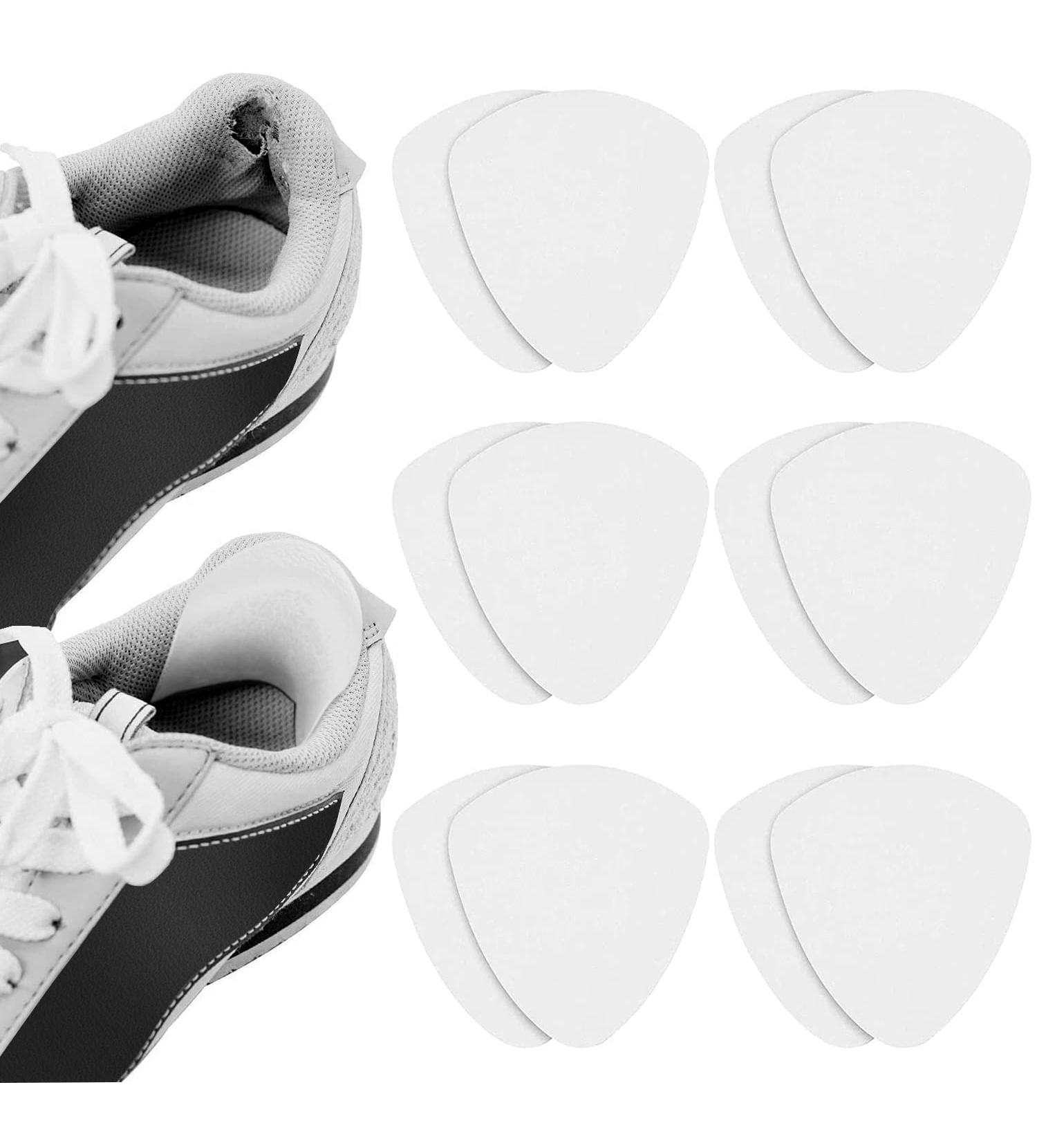 8 Pcs White Self-Adhesive Heel Hole Patch for Shoe Repair - Fits Sports, Leather & High Heels - 4 Pair - Buy Online on GoSupps.com