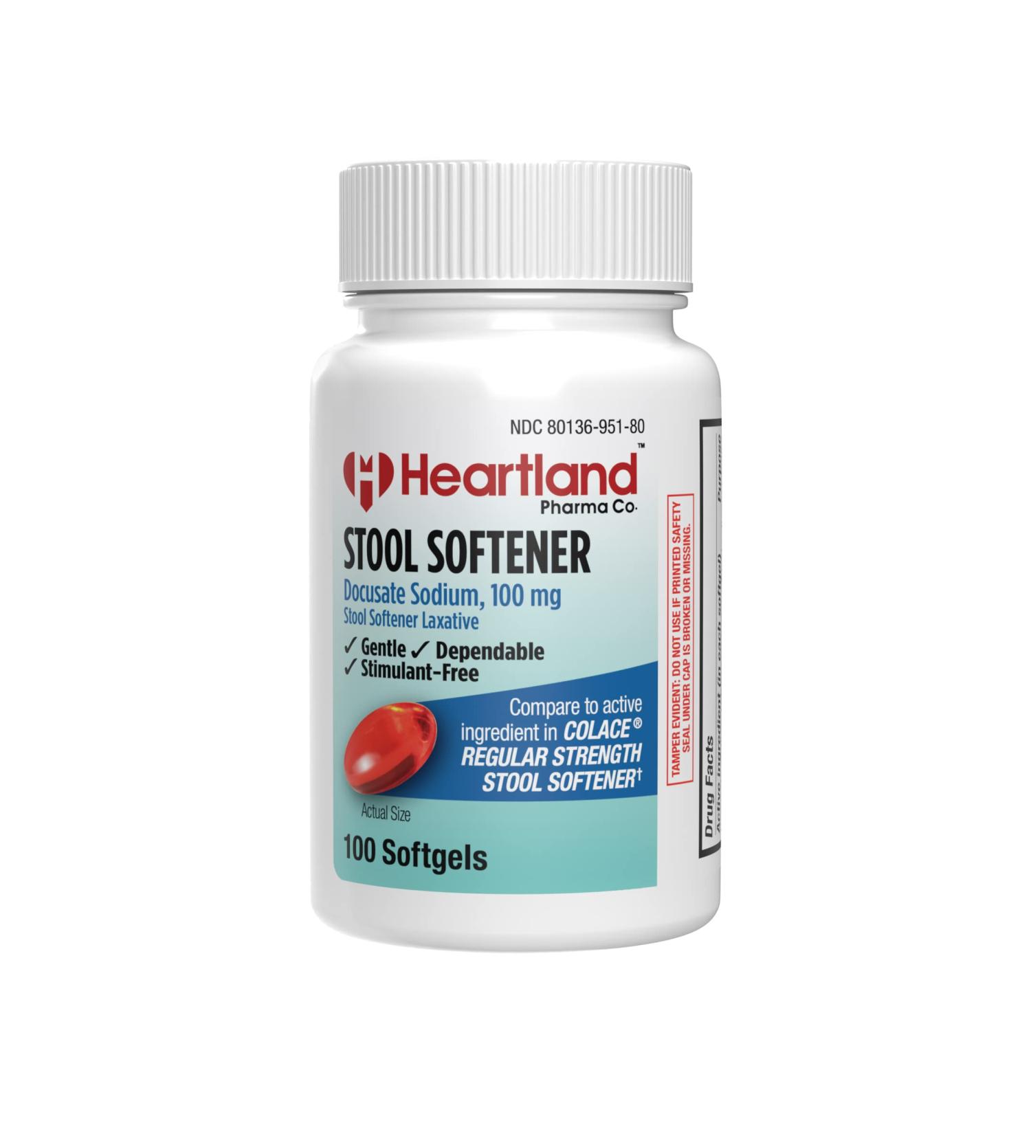 Docusate Sodium 100mg Softgels | Laxatives Stool Softener Regular Strength | Gentle Dependable & Stimulant-Free | 100 Count Bottle Stool Softener 100 Count (Pack of 1) - Buy Online on GoSupps.com
