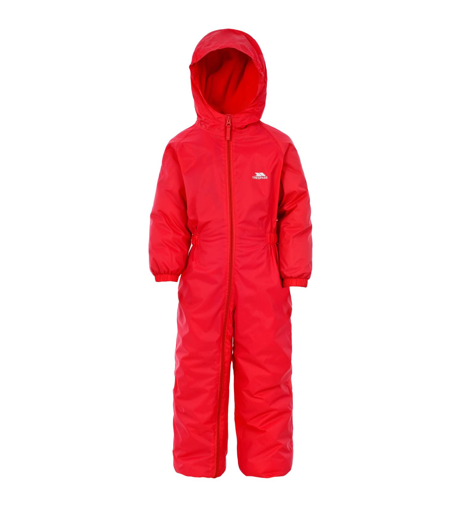 Trespass Kids' Waterproof Rain Suit 5-6 Years - Signal Red | Outdoor Drip Drop - Buy Online on GoSupps.com