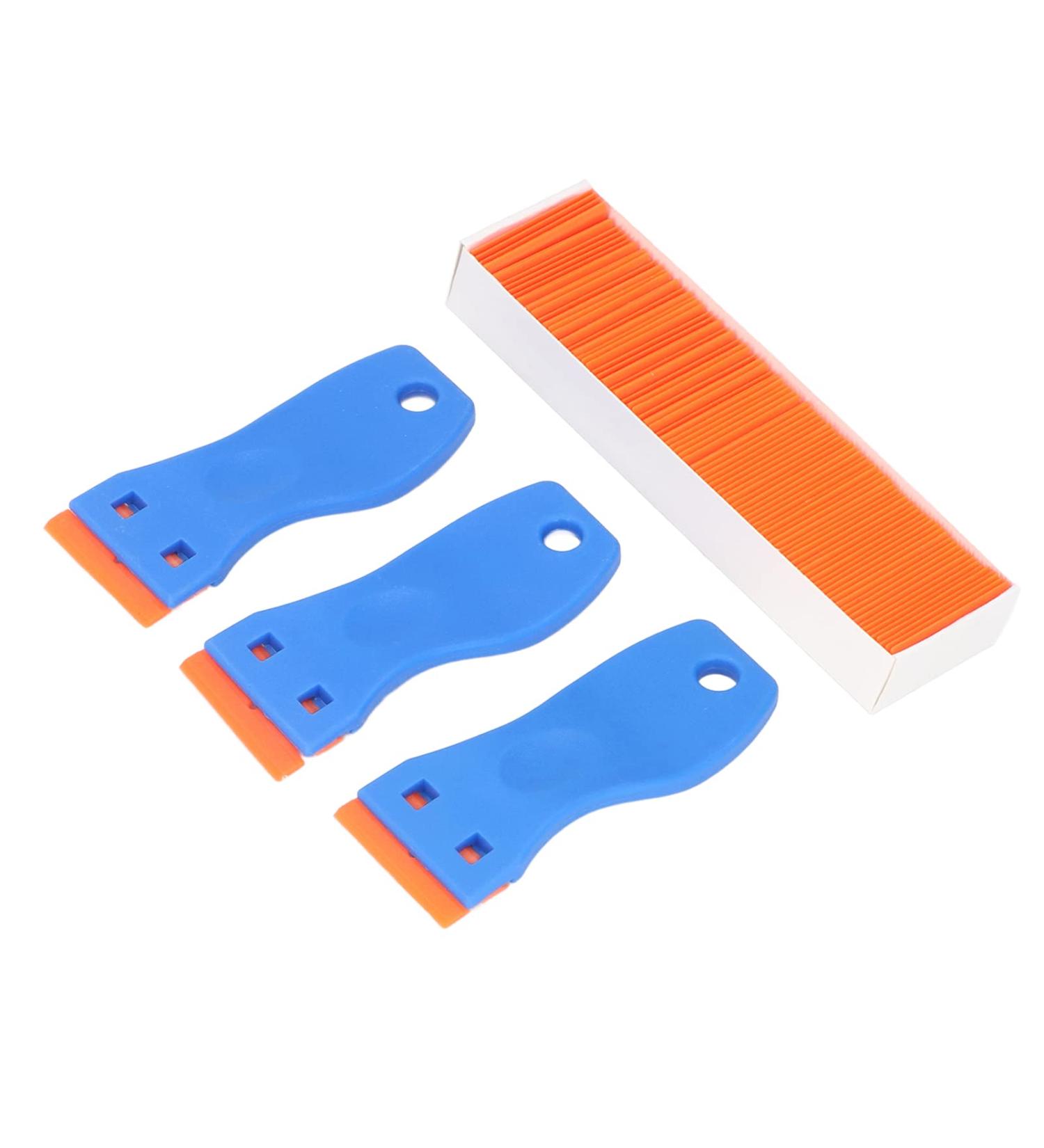 Razor Blade Scraper Tool - 103Pcs Paint Remover for Car Windows & Glass | Decal Sticker Remover with Handle - International Shipping Available - Buy Online on GoSupps.com
