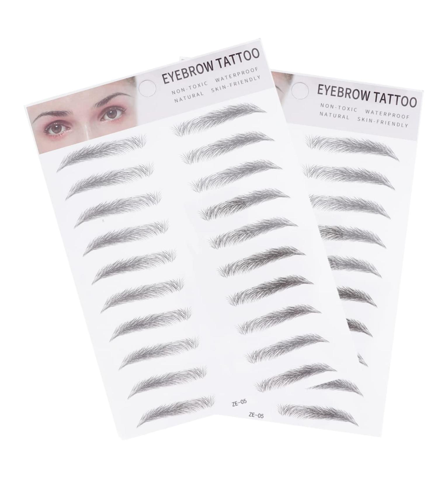 Housoutil 2pcs 3d Eyebrow Stickers Natural Eyebrow Shaper Artificial Eyebrow Water Proof Transfer Stickers 6d - Buy Online on GoSupps.com