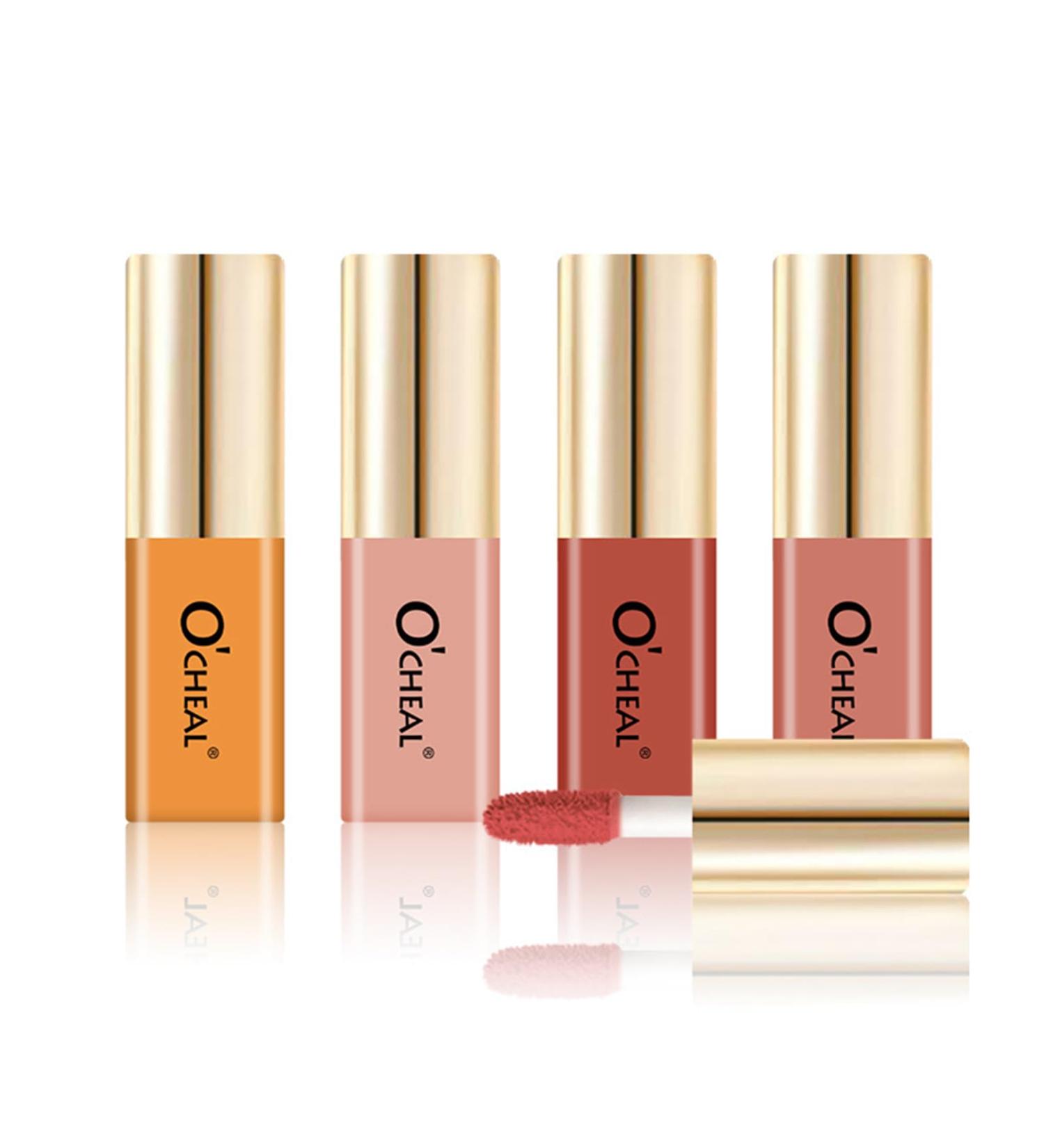 4 Pack Liquid Cheek Blush Creamy & Silky Formula Lightweight & Breathable Natural Look Highly Pigmented Velvet Mousse Waterproof Long Lasting Blends Perfectly on Skin - Buy Online on GoSupps.com