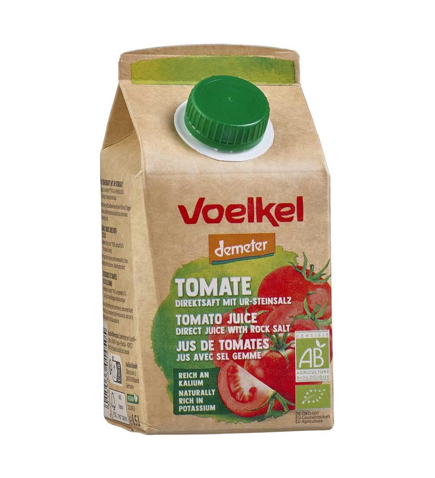 Voelkel Voelkel - Tomato juice - 100% pressed direct juice - 0.5 l - Pack of 6