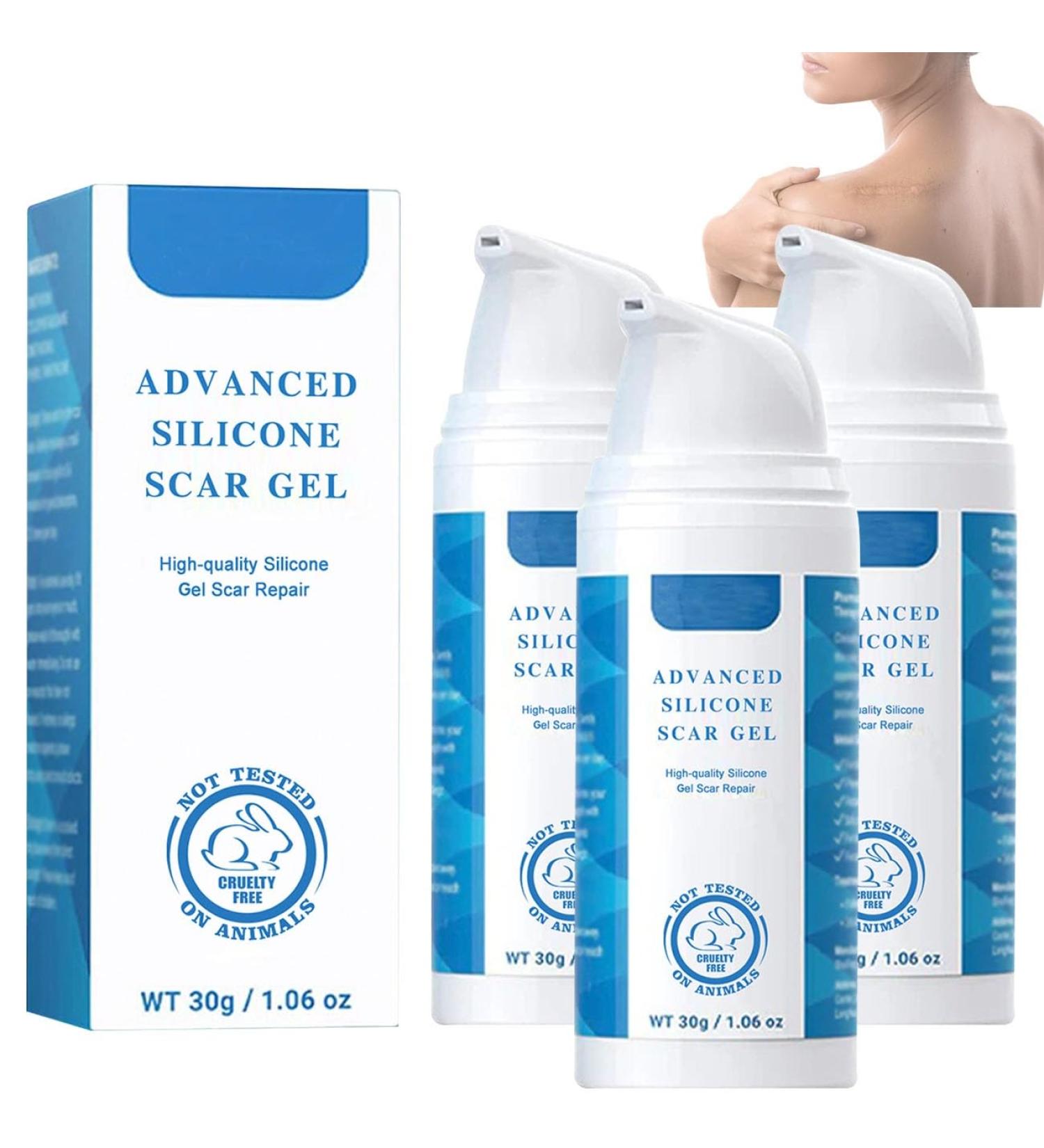 Silicone Scar Remover Gel - Effective for Old & New Scars - 1.06 oz - 3PCS Set - Buy Online on GoSupps.com