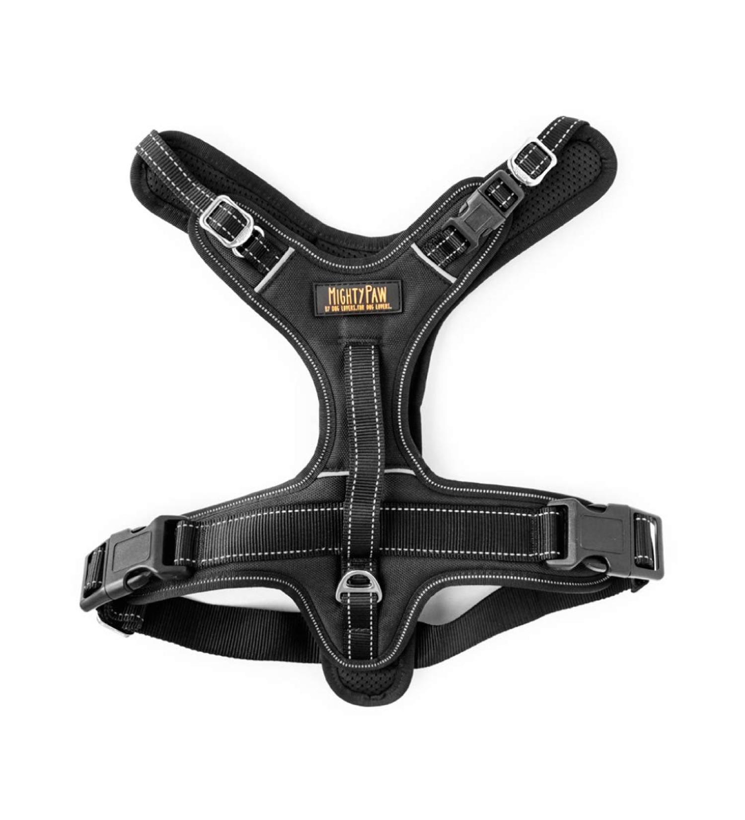 Mighty Paw Sport Harness 2.0 - Padded Adjustable Dog Harness with Reflective Seams | X-Large Black - Perfect for International Shipping - Buy Online on GoSupps.com
