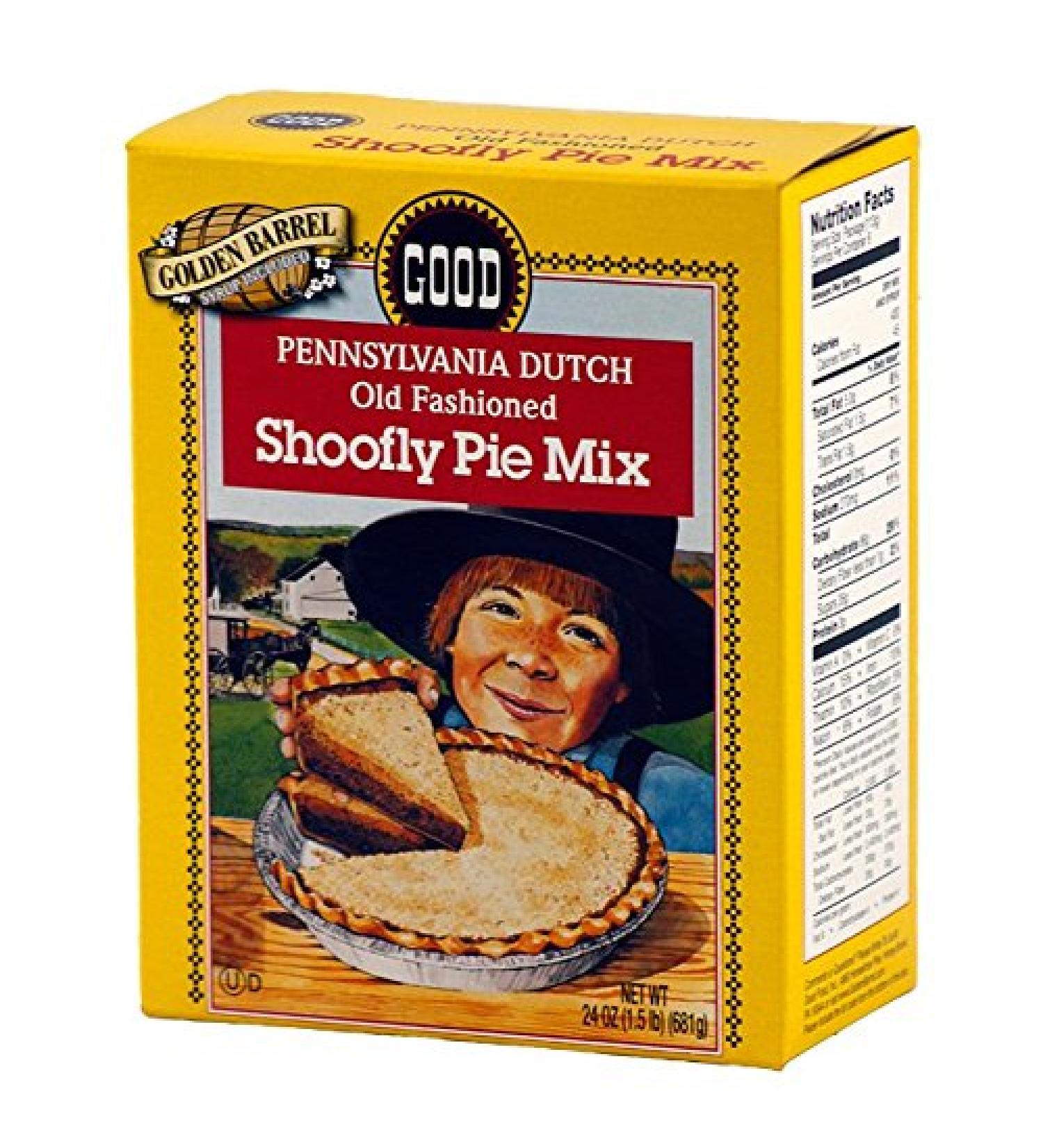 Golden Barrel Shoofly Pie Mix - Traditional Amish Recipe (1 Box) - Buy Online on GoSupps.com