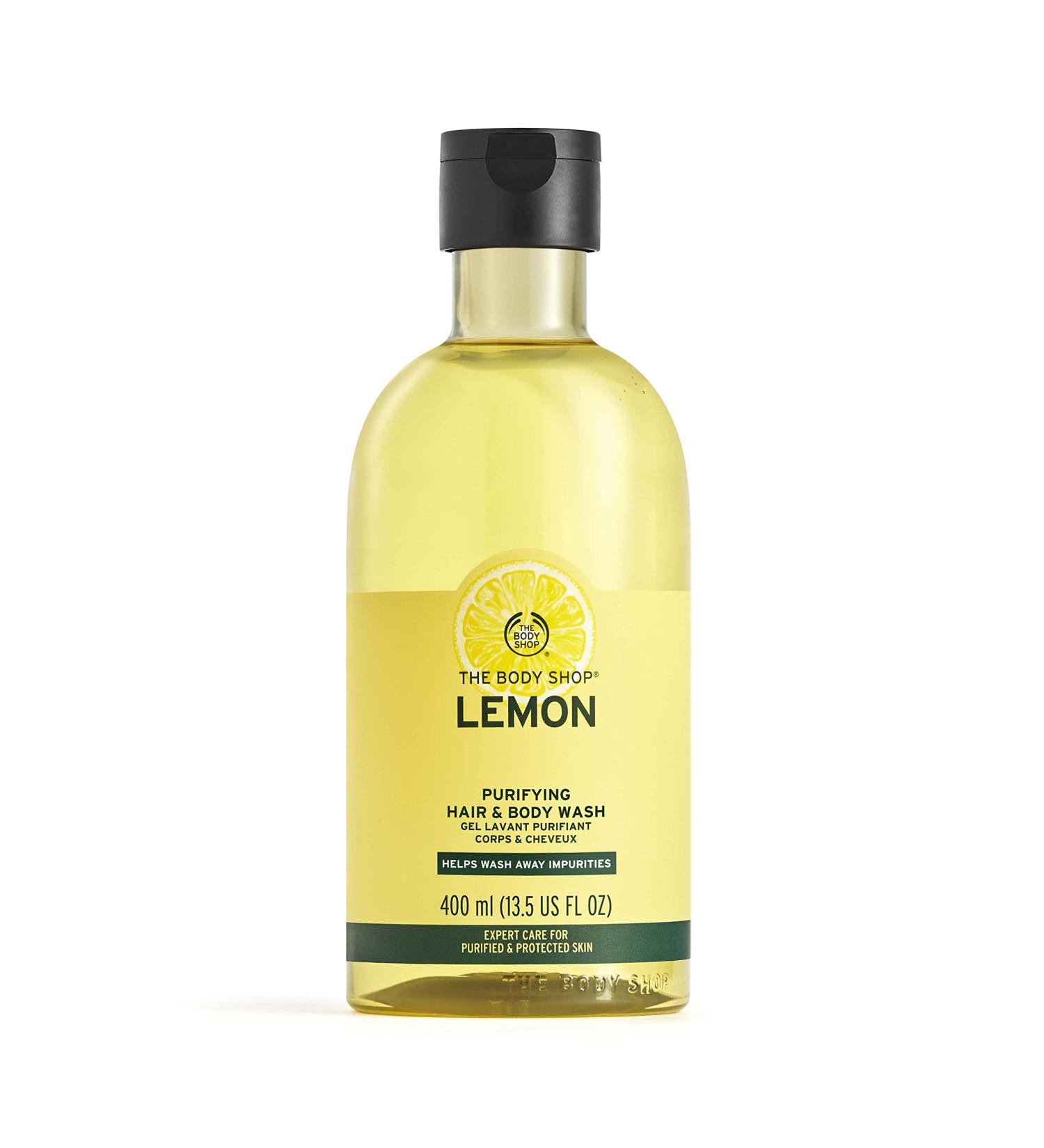 The Body Shop Lemon Purifying Hair & Body Wash 400ml | 13.5 Fl Oz - Buy Online on GoSupps.com