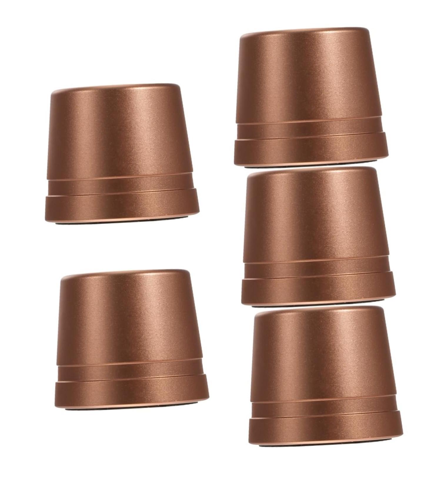 Buy Beaupretty Shaving Brush Stand - 5pcs Razor Base Manual Aluminum Holder in Rose Gold | Premium Shaving Accessories for Perfect Grooming - Buy Online on GoSupps.com