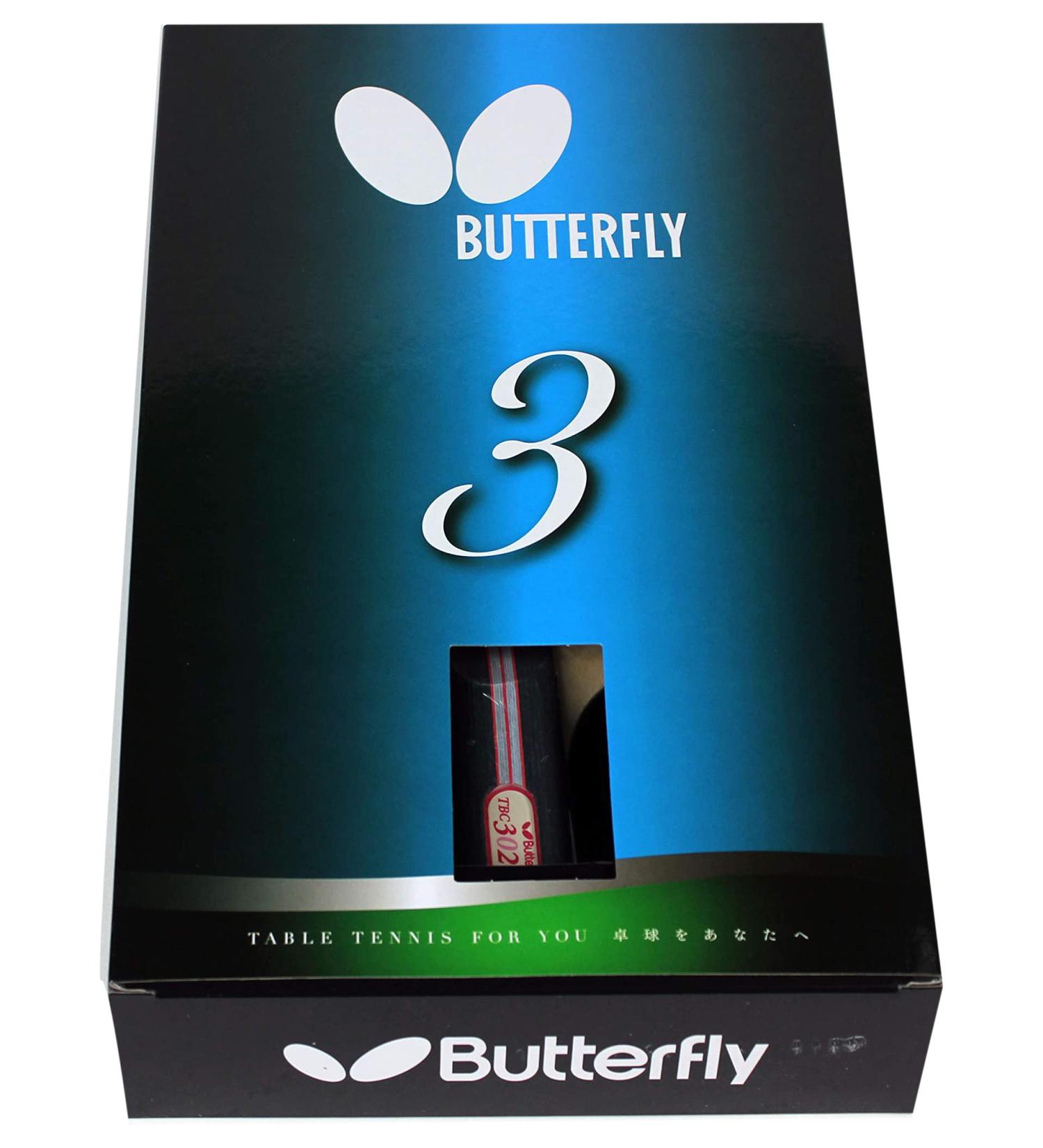Butterfly B302FL Shakehand Table Tennis Racket | China Series | Smooth Rubber | Beginner Level Set - Buy Online on GoSupps.com