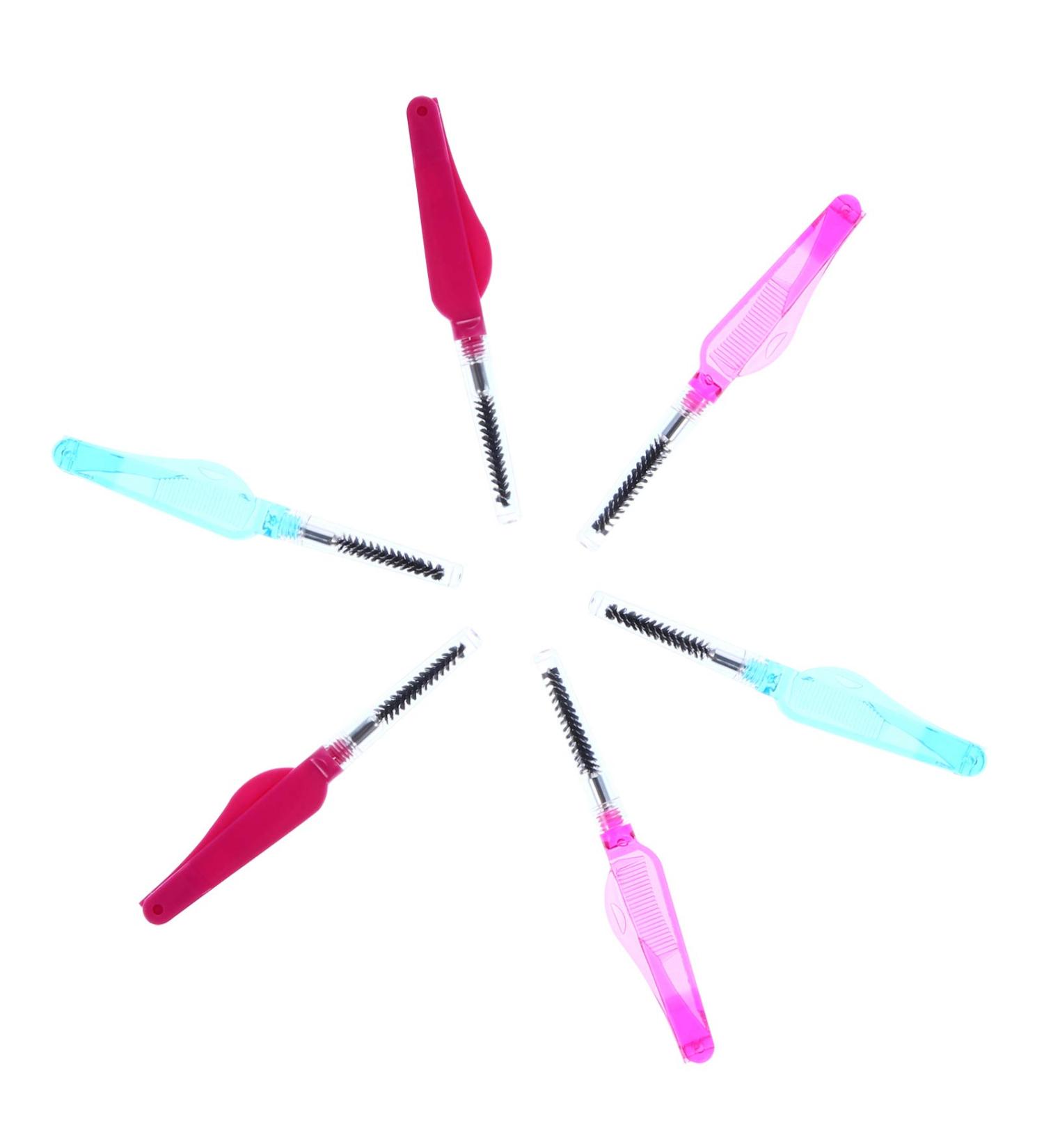 Minkissy 6PC Eyebrow & Eyelash Care Brush Set | Dual-Head Separator & Foldable Makeup Tools | International Shipping Available - Buy Online on GoSupps.com