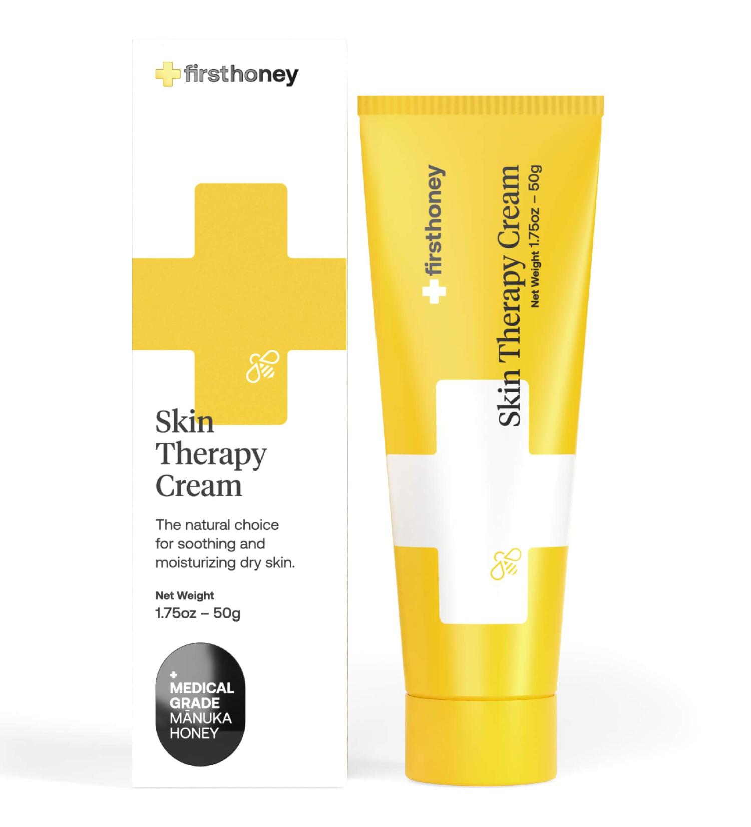 First Honey |Skin Therapy Cream |Nourishing Manuka Honey Skin Cream |Promotes Healthy hydrated Skin 100% Natural | 50g - Buy Online on GoSupps.com