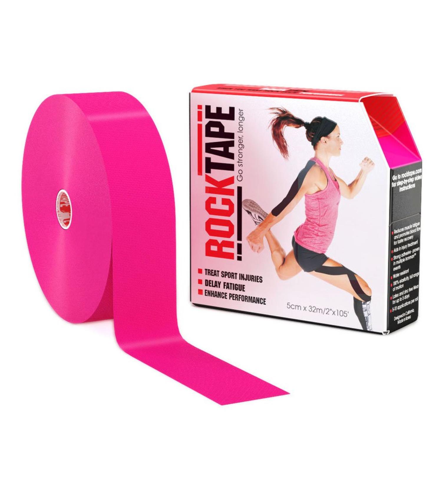 Kinesiology Tape for Athletes Navy Blue 2-inch x 16.4-Feet Bulk Roll - Hot Pink - Buy Online on GoSupps.com