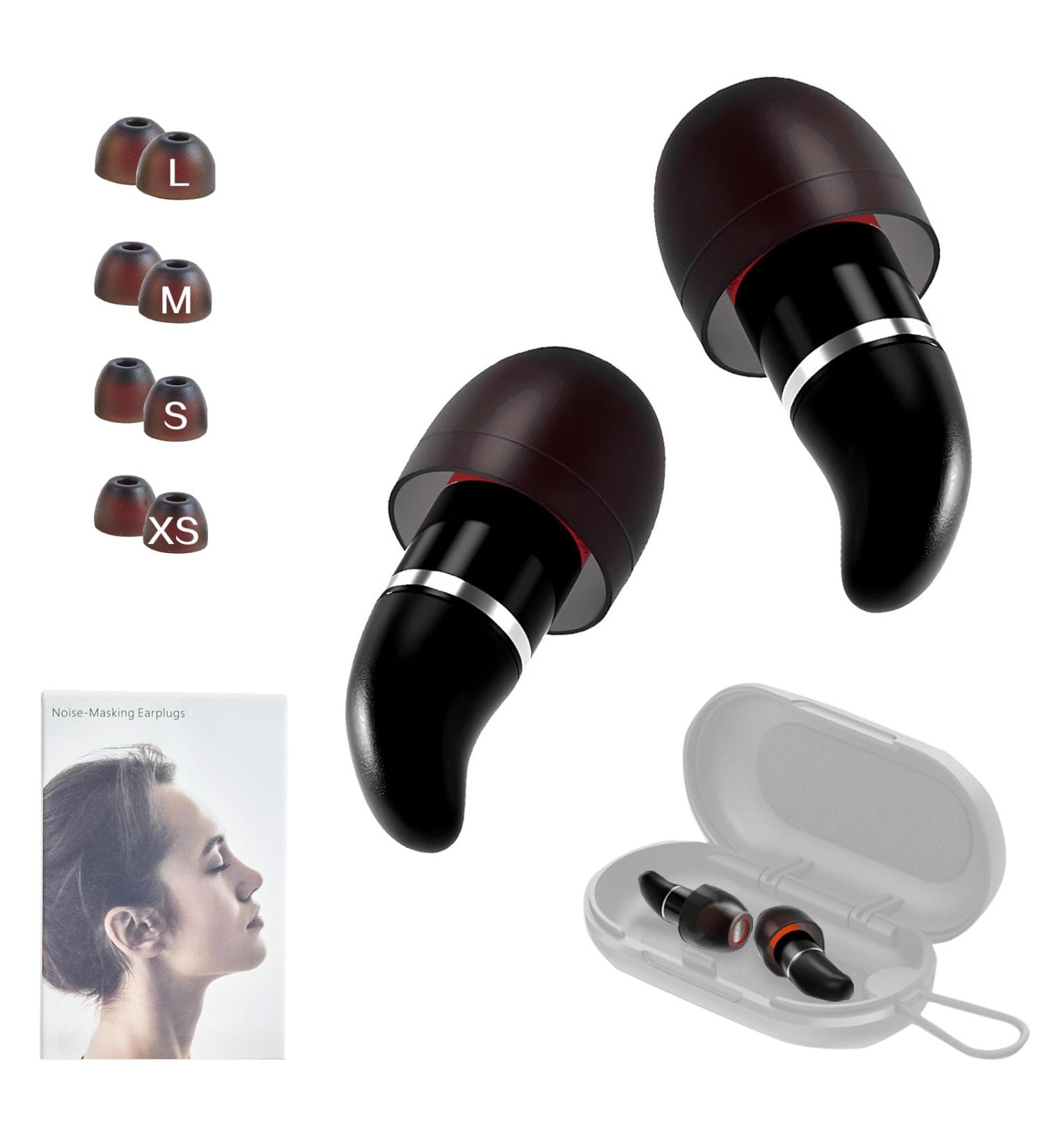 Noise Cancelling Ear Plugs for Sleeping - 32dB Soft Silicone Reusable Hearing Protection | Study Travel Work | 4 Sizes (XS S L XL - Buy Online on GoSupps.com