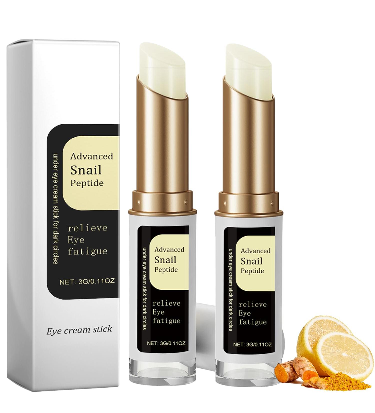 2PCS Turmeric Eye Balm Stick for Under Eyes Bags 2025 New Turmeric Cream Erases Eye Bags Within Minutes Moisturizing Under Eye Balm for Travel Care Serum for Women - Buy Online on GoSupps.com