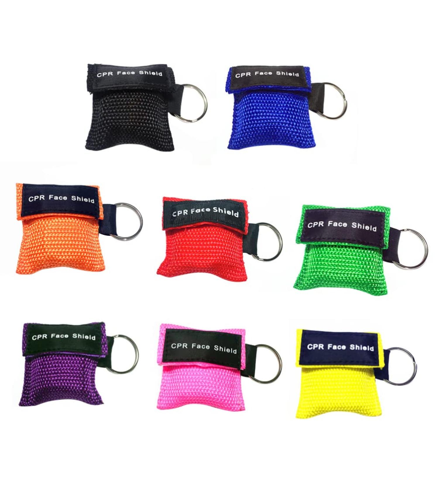 INOOMP 8pcs CPR Barrier Keychain - Emergency Masks for Outdoor First Aid & Training - Buy Online on GoSupps.com