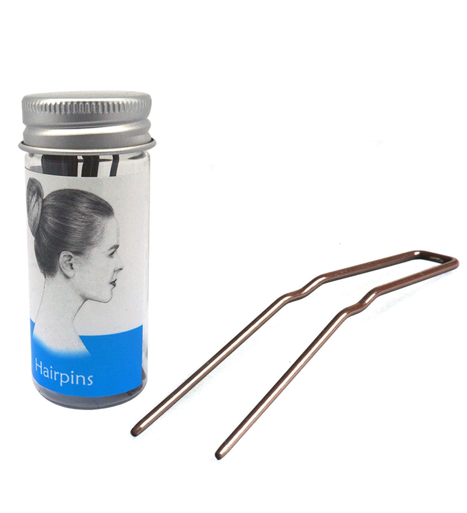 ROCST Black Professional Ballet U-Shaped Hair Pins for Woman Girl Buns 3 Inch 12 Pack - Black - Buy Online on GoSupps.com