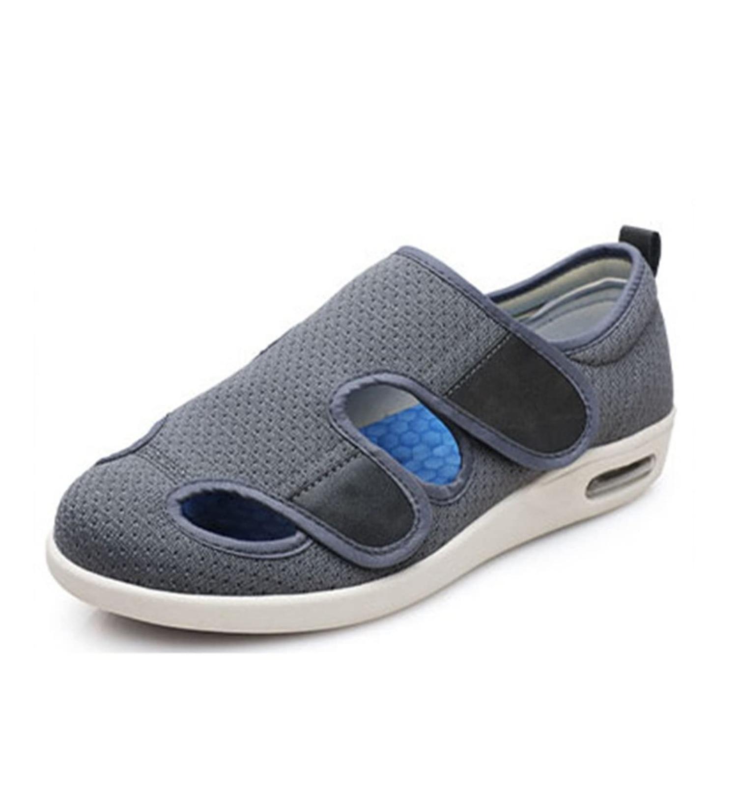 Men's Adjustable Diabetic Slipper Shoes - Arthritis Edema Toe Swollen Feet Slippers for Elderly Gifts (Color: D, Foot Length: 12) - Buy Online on GoSupps.com