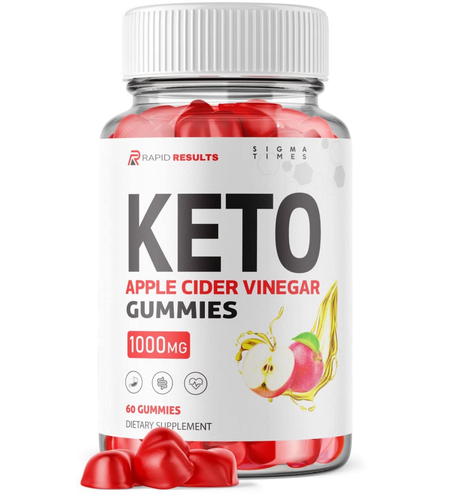 Rapid Results Keto ACV Gummies for Weight Loss - Energy Boosting Formula with Natural Ingredients (60 Gummies) - Buy Online on GoSupps.com