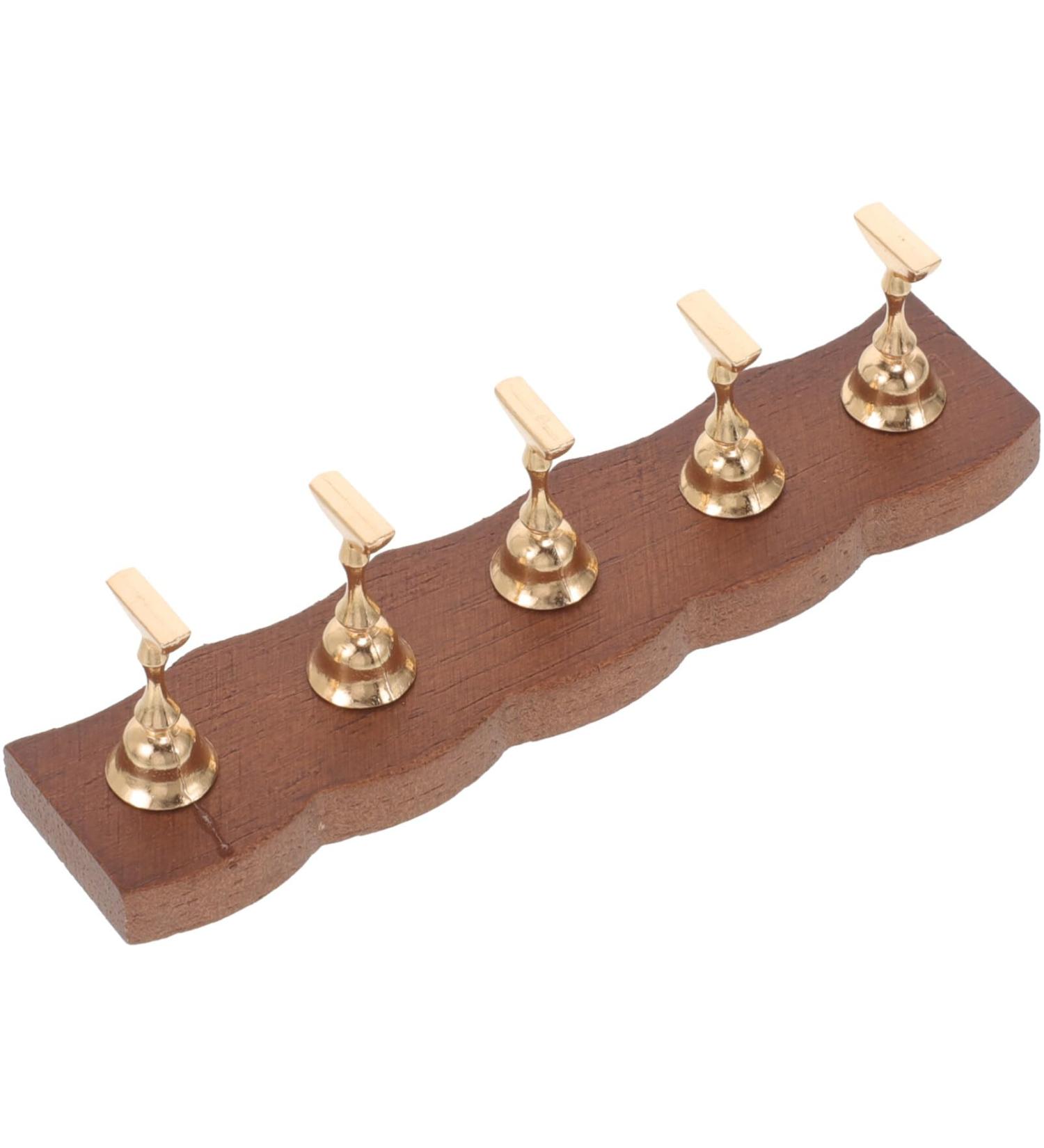 Baluue 1 Set Wooden Press on Nails Stand Painting Nails Holder False Nails Display Stand Magnetic Aurora Nail Holder with Base for Nail Salon False Nails Accessories - Buy Online on GoSupps.com