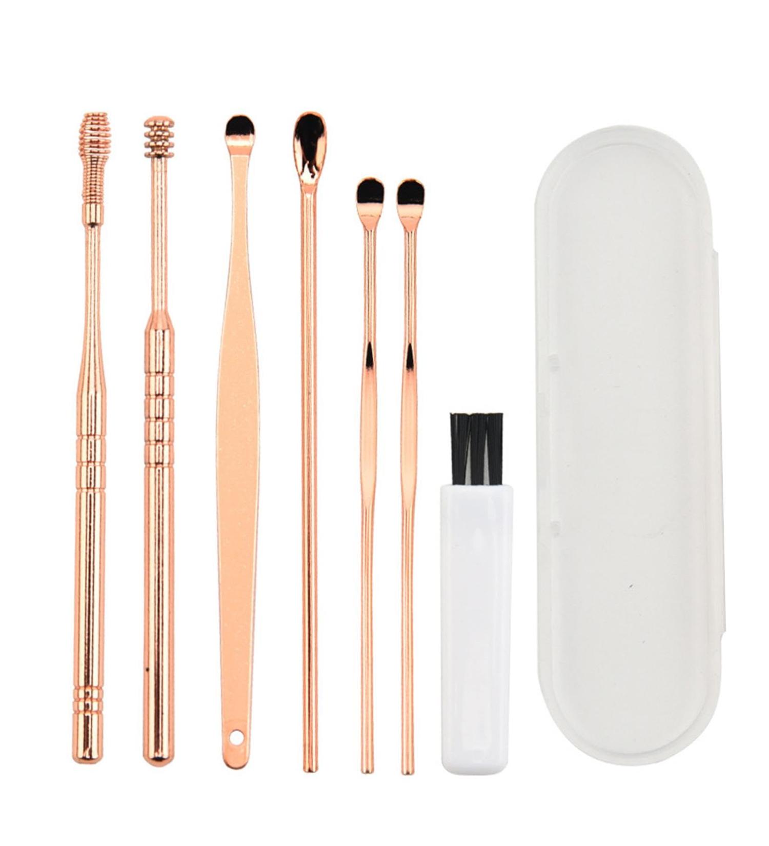 Besreey Ear Cleaner Earwax Removal | set Ear Pick Earwax Removal Kit | Ear Cleansing Tool Set Ear Curette Ear Wax Remover Tool With Cleaning Brush And Storage Box - Buy Online on GoSupps.com