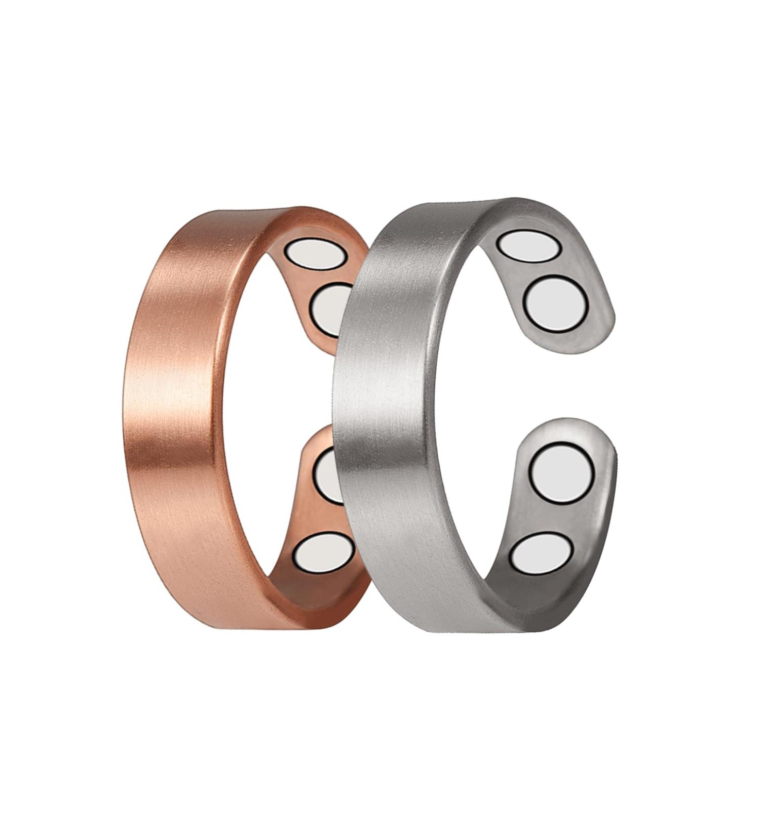 Yinox Magnetic Arthritis Therapy Copper Rings - Pain Relief for Men & Women | 3500 Gauss Magnetic Rings for Arthritis & Rheumatism - Buy Online on GoSupps.com