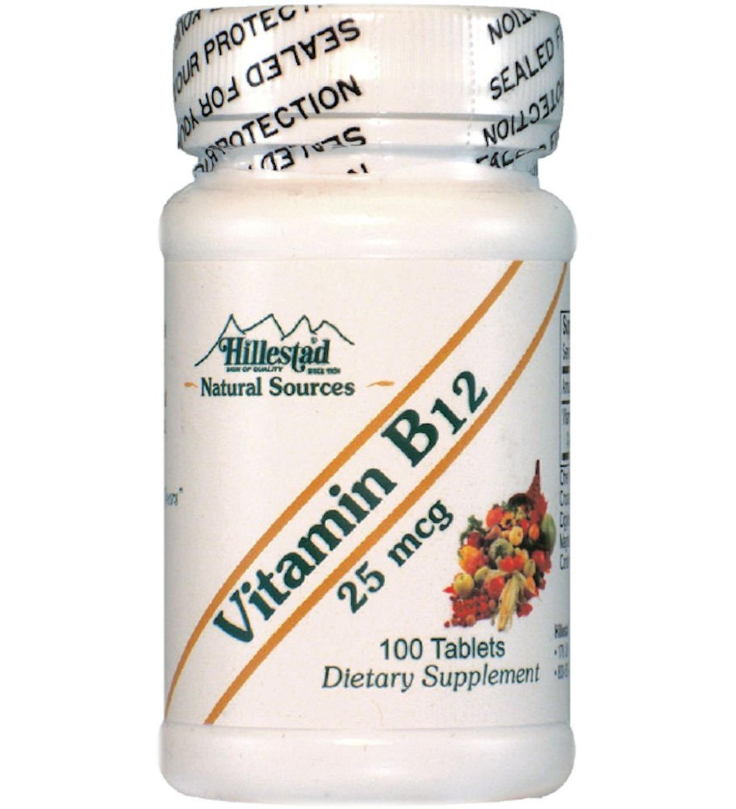 Dialyvite Hillestad Pharmaceuticals - Vitamin B12 25 mcg - 100 Tablets - Buy Online on GoSupps.com