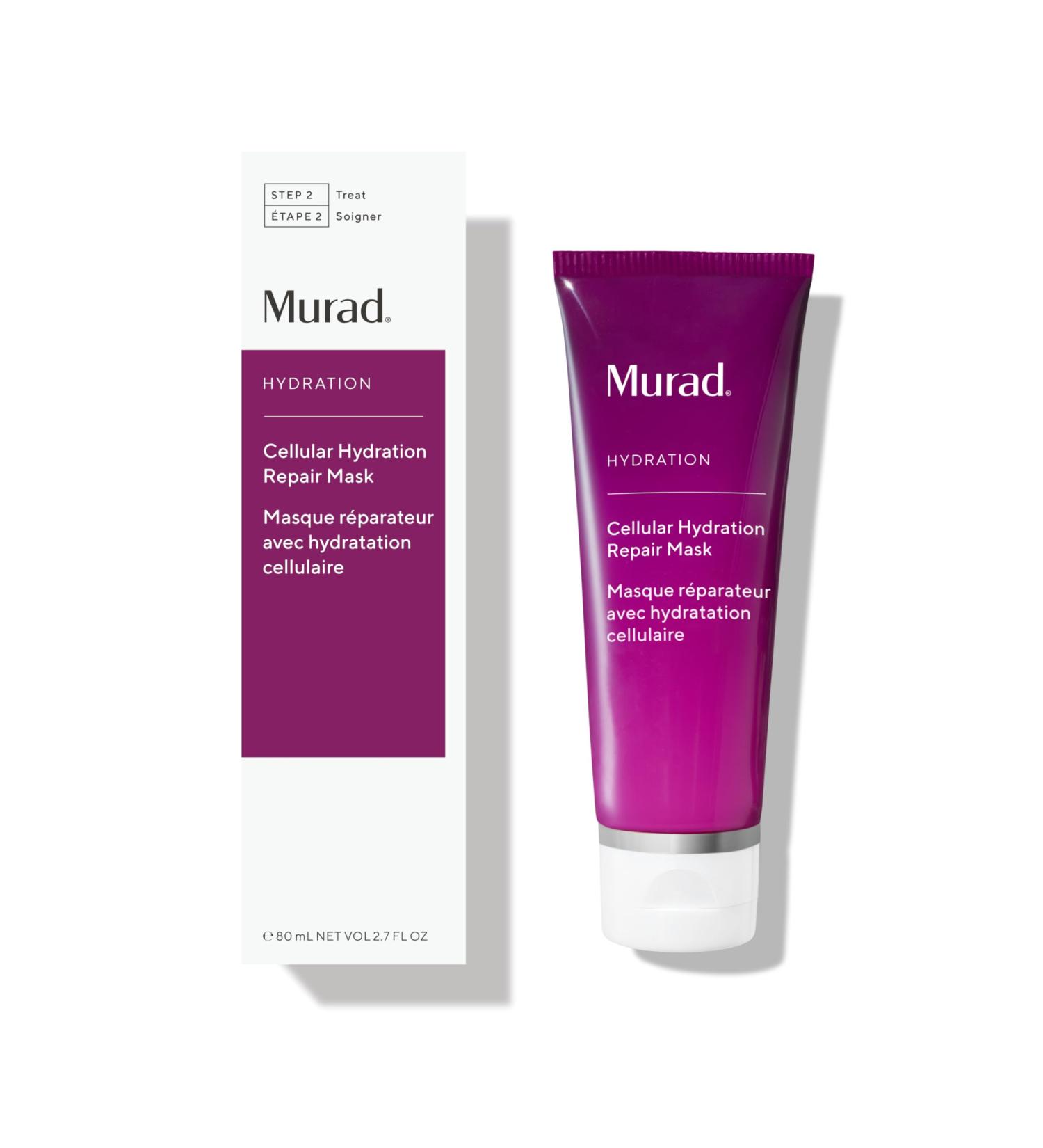 Murad Cellular Hydration Barrier Repair Mask - Hydrating Face Mask with Bilberry Omegas & Hibiscus Extract for Dry Red Skin - 2.7 Fl Oz - Buy Online on GoSupps.com
