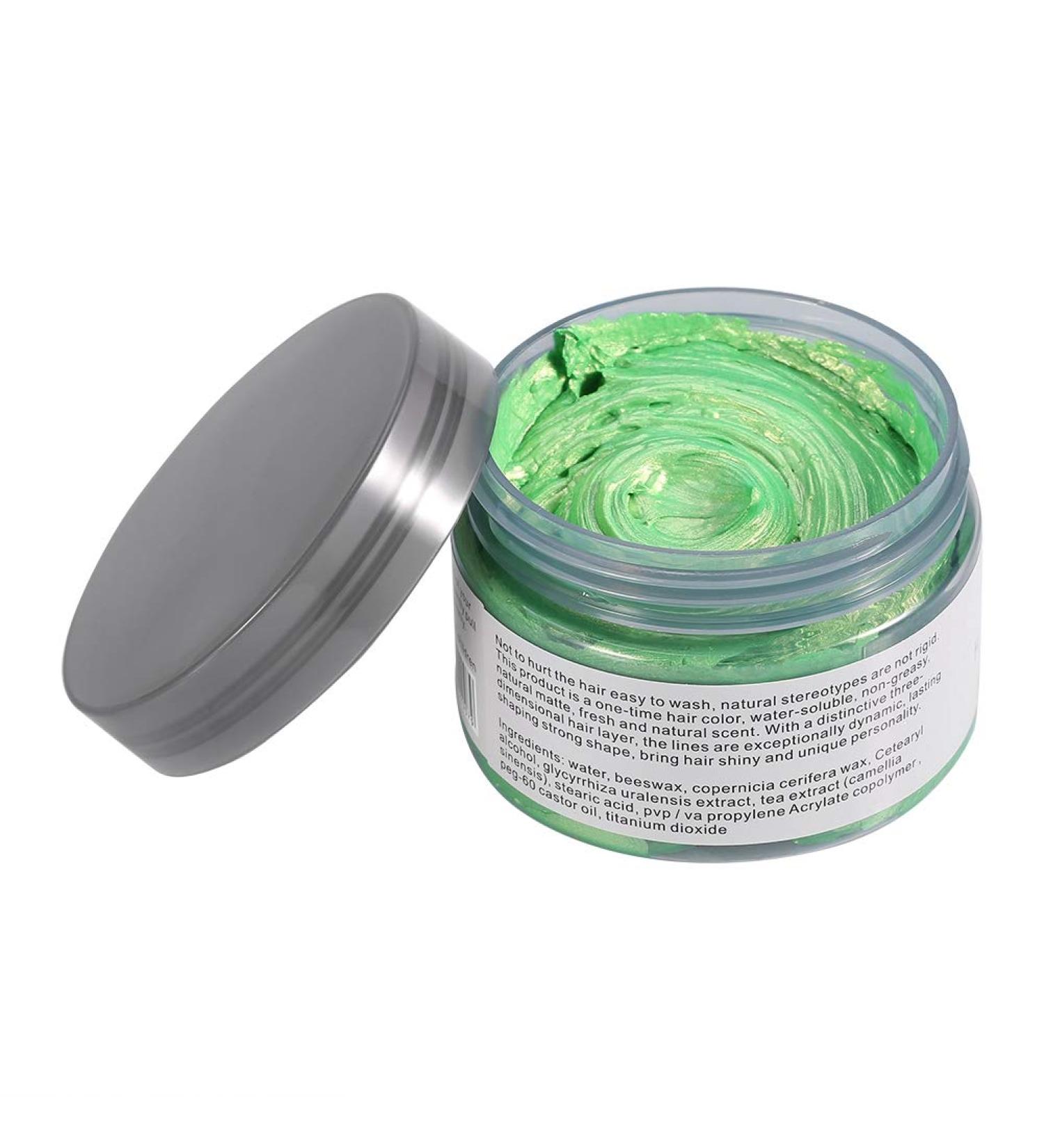 Hair Wax 6 Colors Single Use Hair Coloring Wax Styling Tool No Damage to Hair for Men and Women (Green) - Buy Online on GoSupps.com