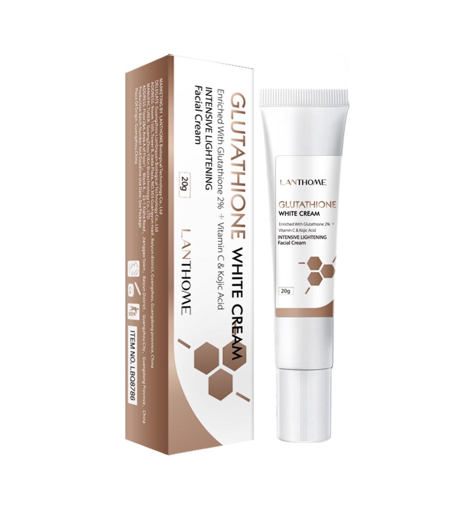 Glutathione Whitening Cream Glutathione White Cream Facial Dark Spots Remover Face Moisturizer Moisturizing and Brightening Tone up Cream Skin Lightening Cream with Kojic Acid