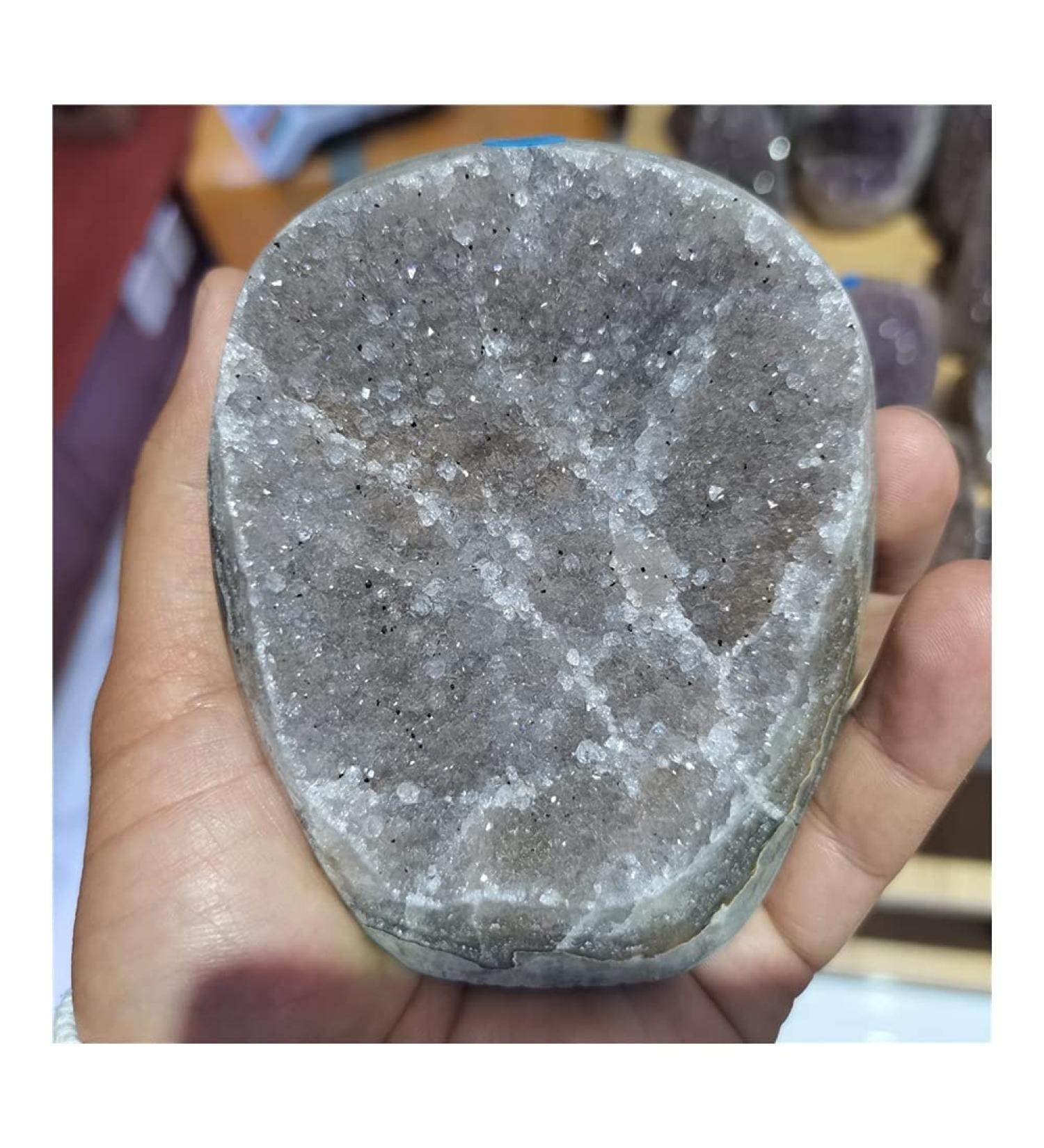 Natural Amethyst geode Cluster Dark Purple Amethyst Large Crystal Stone Quartz Decor Crystal Crystal Cluster (Size : 300-350g) - Buy Online on GoSupps.com
