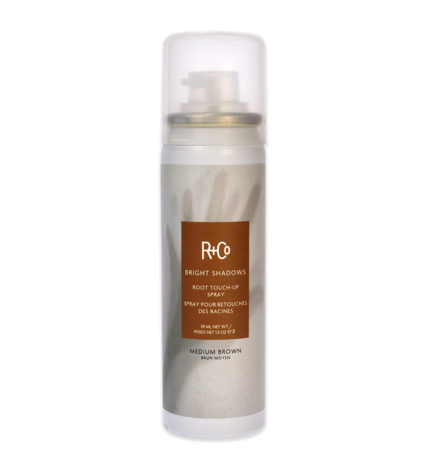 R+Co Bright Shadows Root Touch-Up Spray - Medium Brown 1.5 oz - Buy Online on GoSupps.com