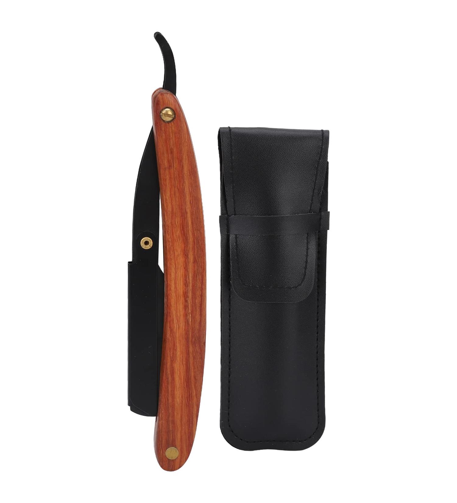Professional Cut Throat Razor Kit for Mustache & Beard - Straight Edge Shaving with Travel Bag - Buy Online on GoSupps.com