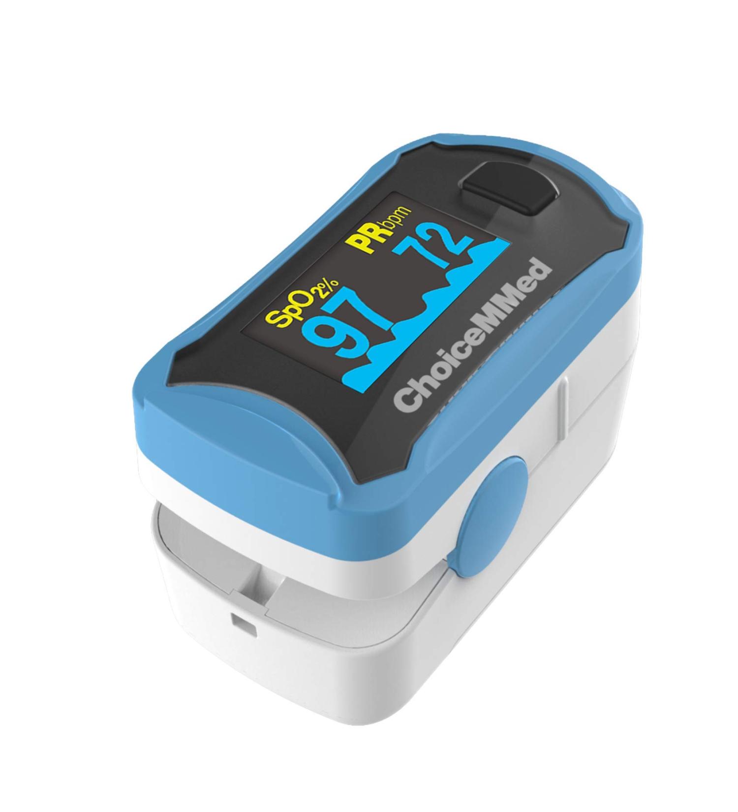 ChoiceMMed Fingertip Pulse Oximeter MD300 C29 OLED Colour Display - Adults and Children
