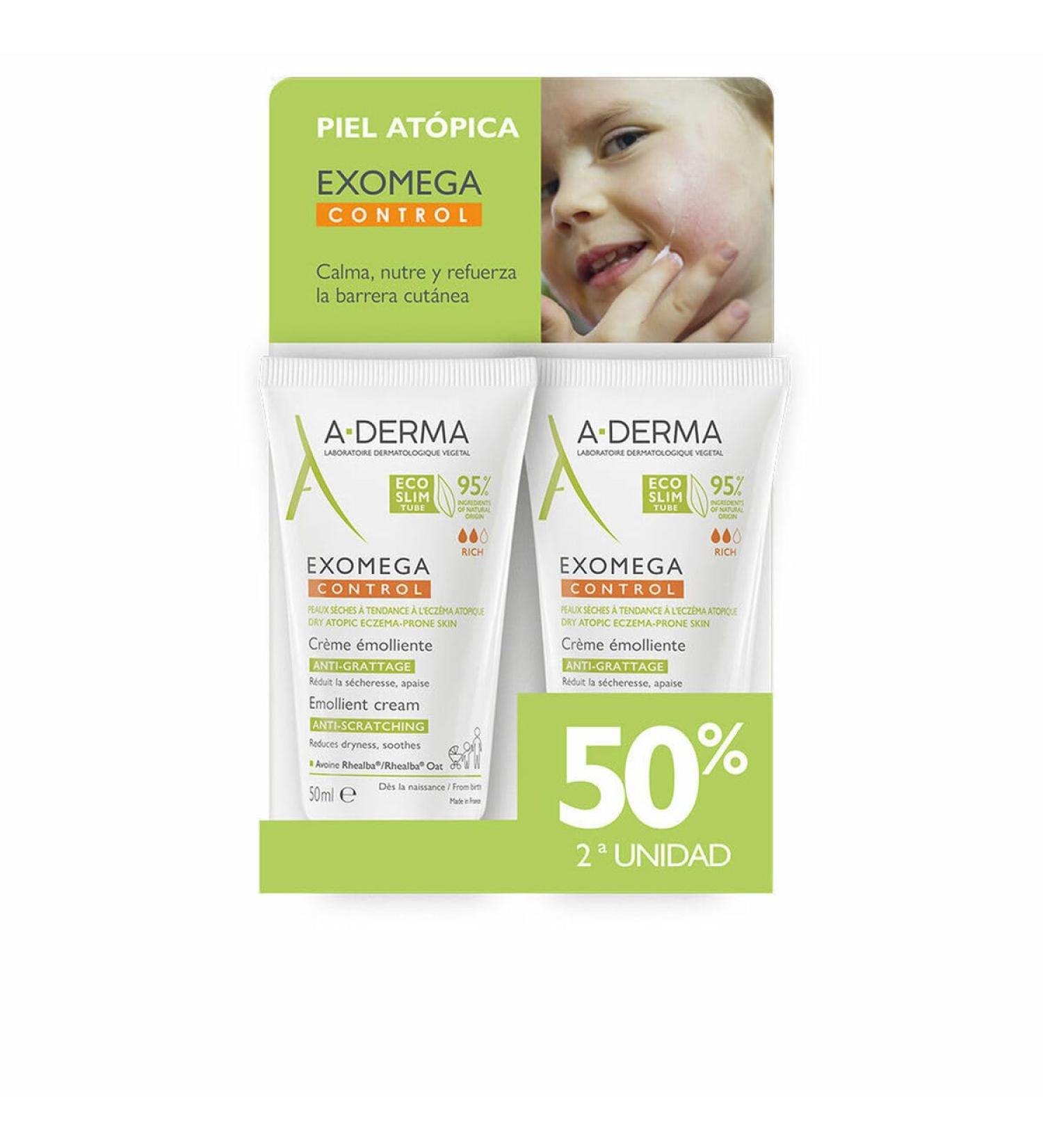 A-Derma EXOMEGA CONTROL emollient cream duo 2 x 50 ml