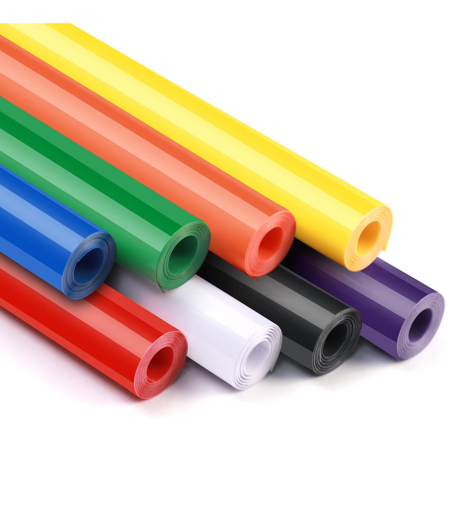 HTVRONT 12x5ft Permanent Vinyl Rolls - 8 Color Adhesive Vinyl for Cricut & Silhouette Cutters | Ideal for Signs, Scrapbooking, and Crafts - Buy Online on GoSupps.com
